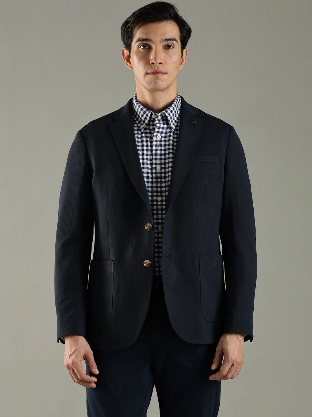 Tommy Hilfiger Textured Single Breasted Blazer-picture-24