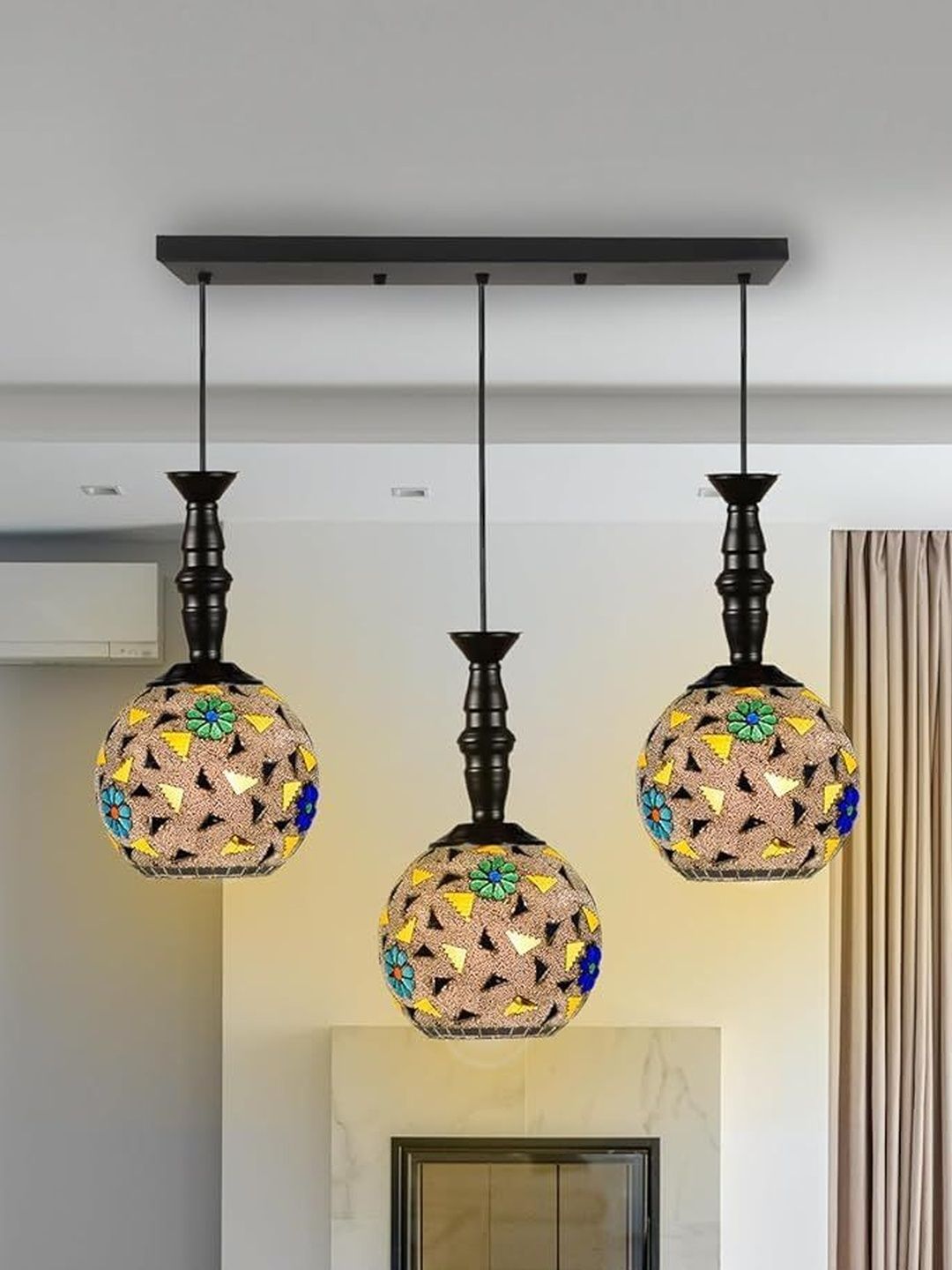 SWIATLO Multicoloured & Multicoloured Textured Contemporary Ceiling Lamp-picture-47