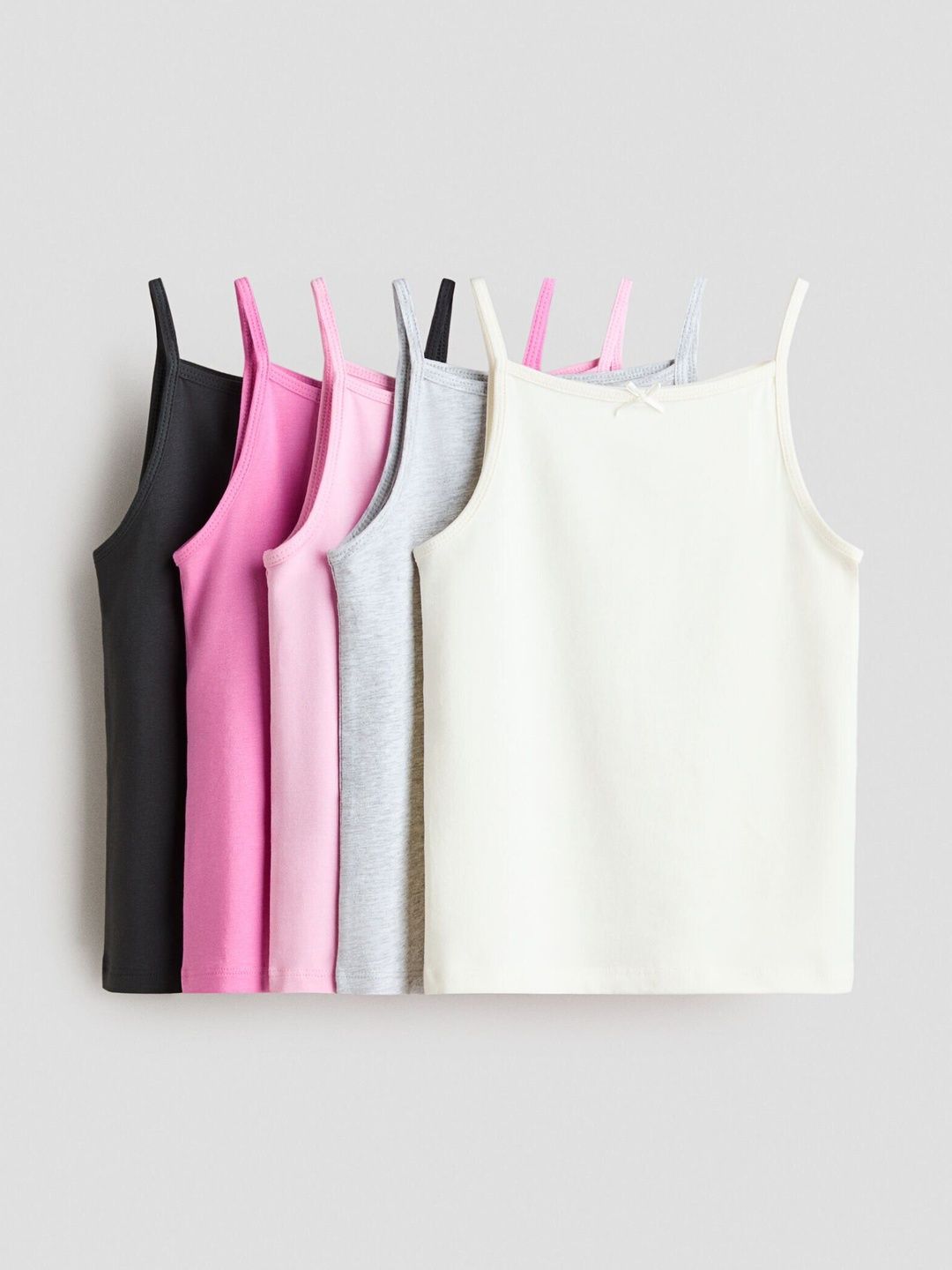 H&M 5-Pack Jersey Vest Tops
