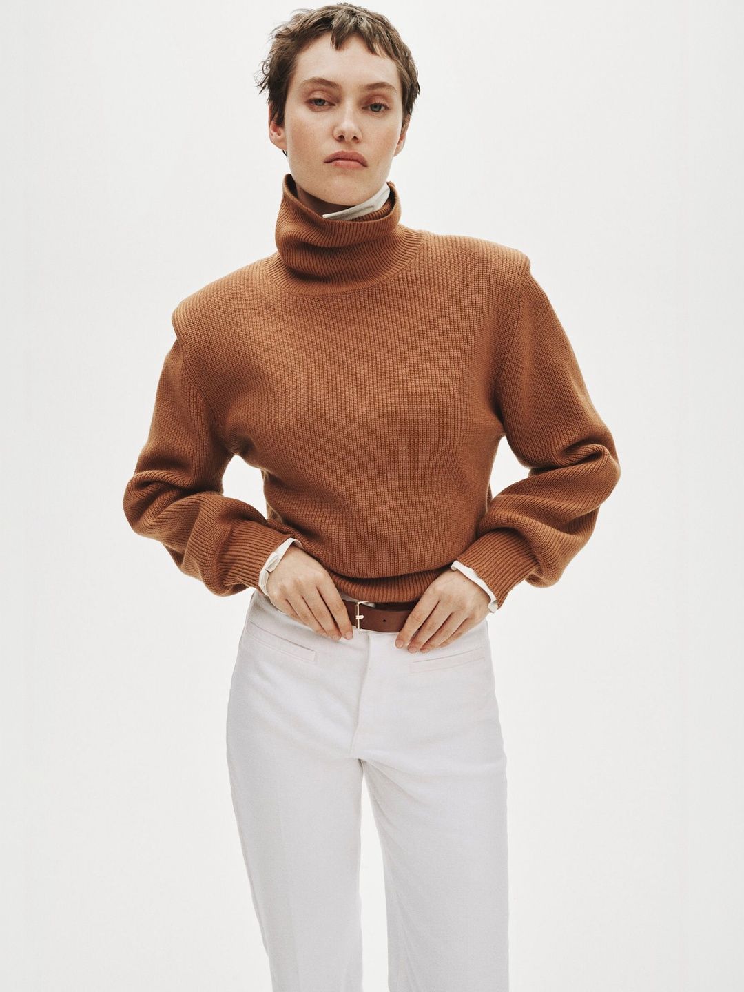 H&M Flared Twill Trousers-picture-54