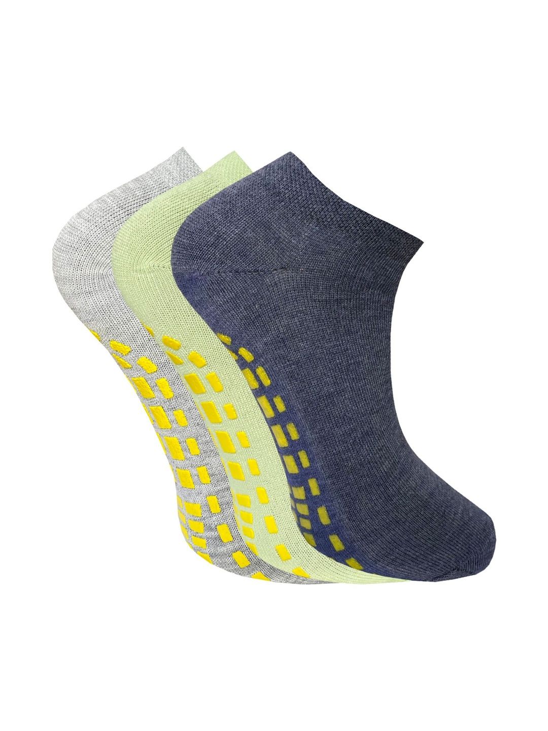 HEBTROCO Women Pack of 3 Cotton Blend Assorted Patterned Shoe Liners Socks-image-47