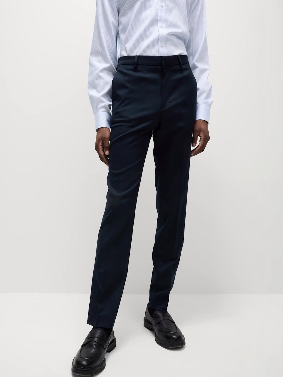 Marks & Spencer Men Slim Fit High-Rise Trousers-picture-54