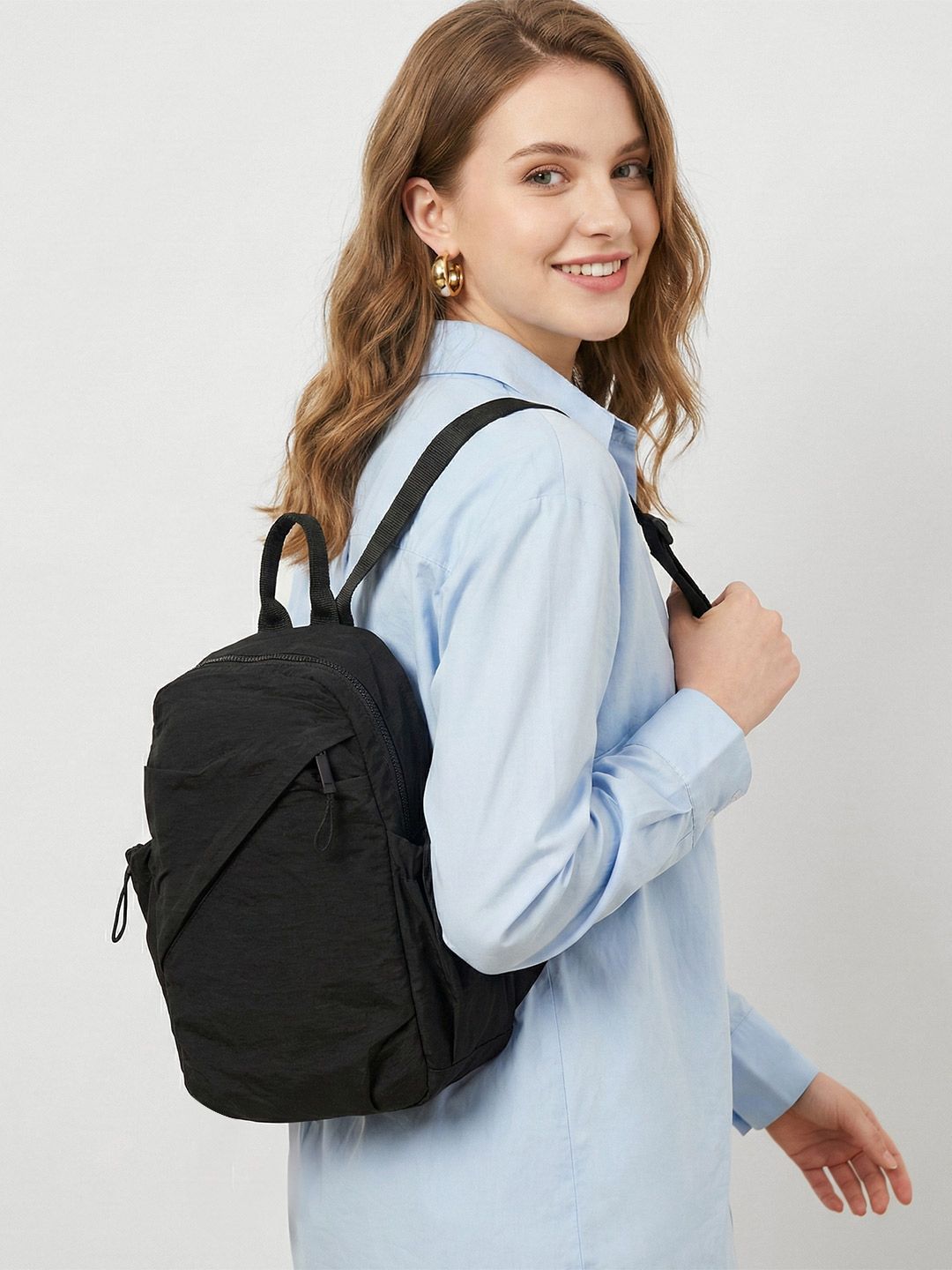 glitchez Women Solid Yoke-Style Backpack-picture-52