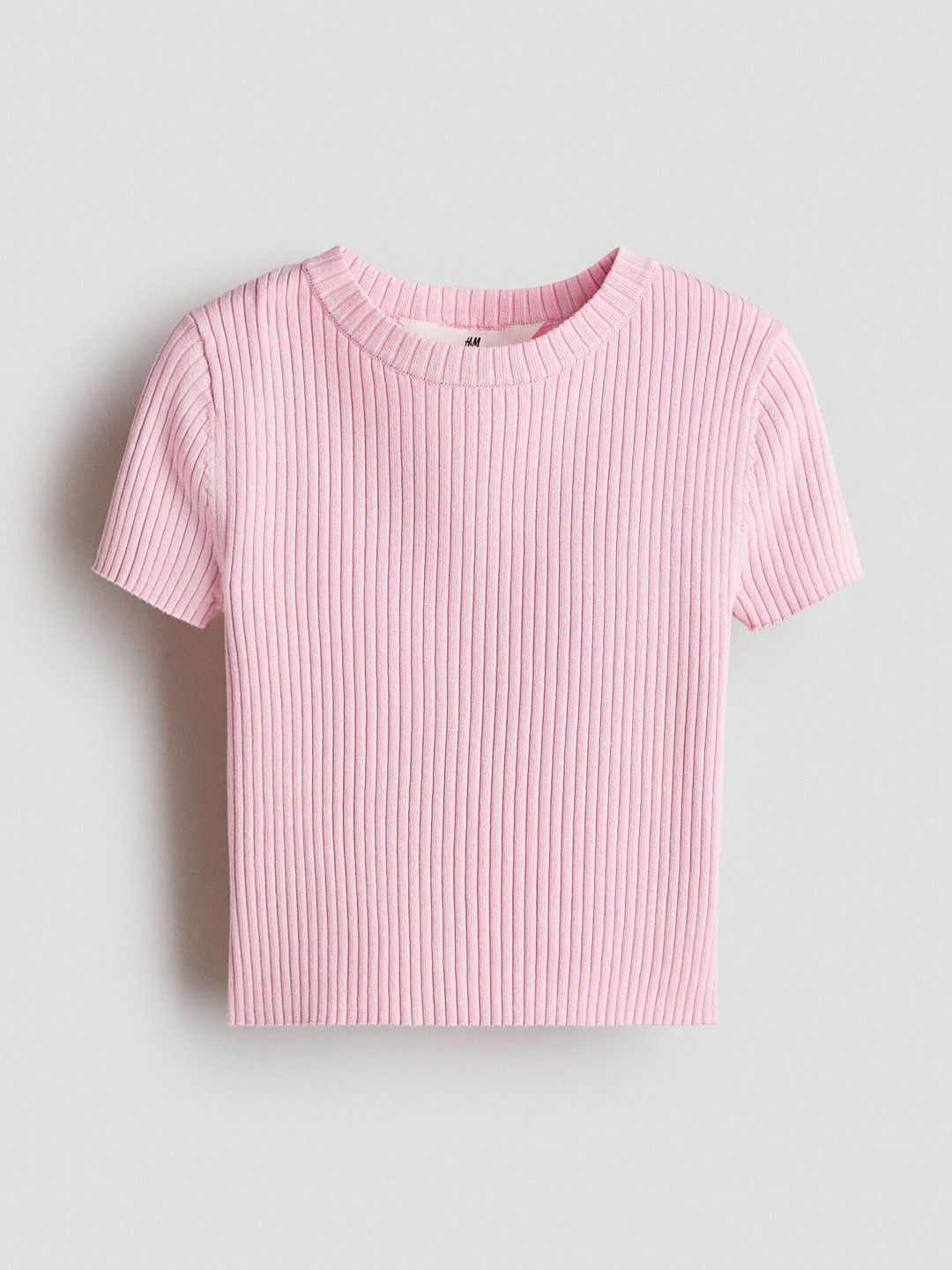 H&M Short Rib-Knit Top