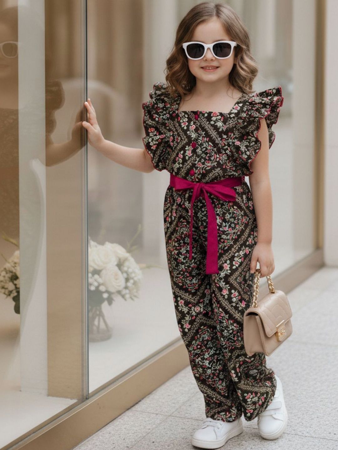 Cutiekins Girls Printed Basic Jumpsuit-picture-4