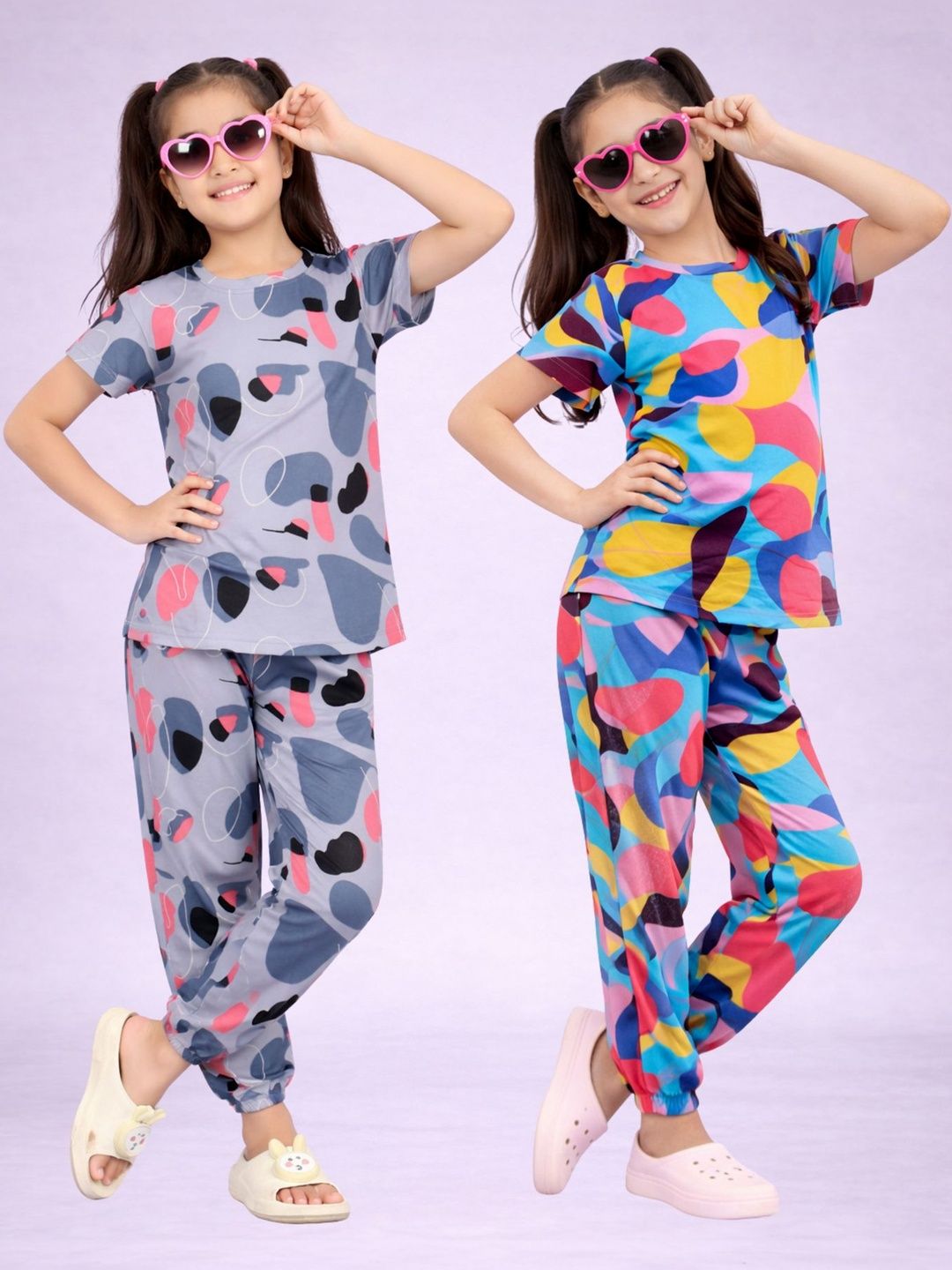 BAESD Girls Printed Short Sleeves Nightdress-picture-30
