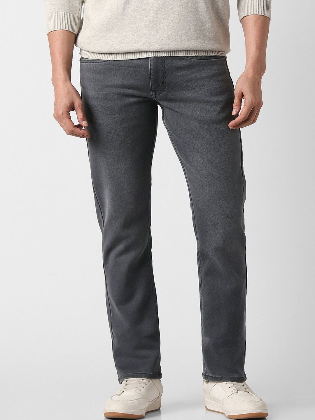 Peter England Casuals Men Regular Fit Mid-Rise Light Fade Jeans-picture-32