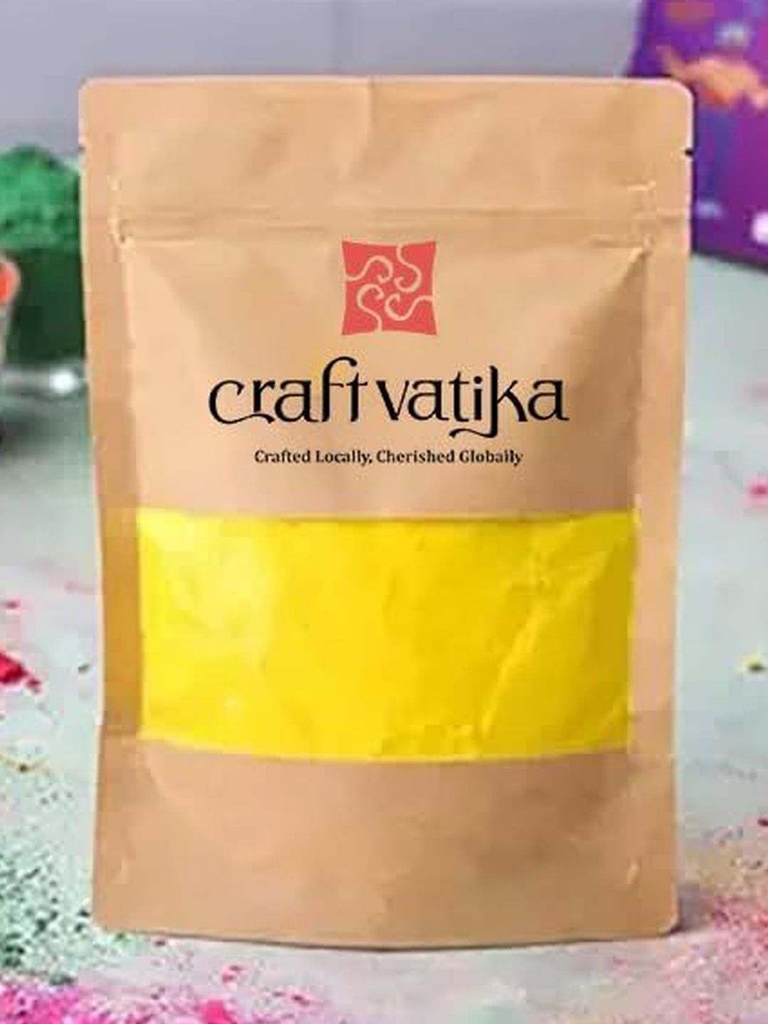 CraftVatika Yellow Eco Friendly Holi Colors-picture-36