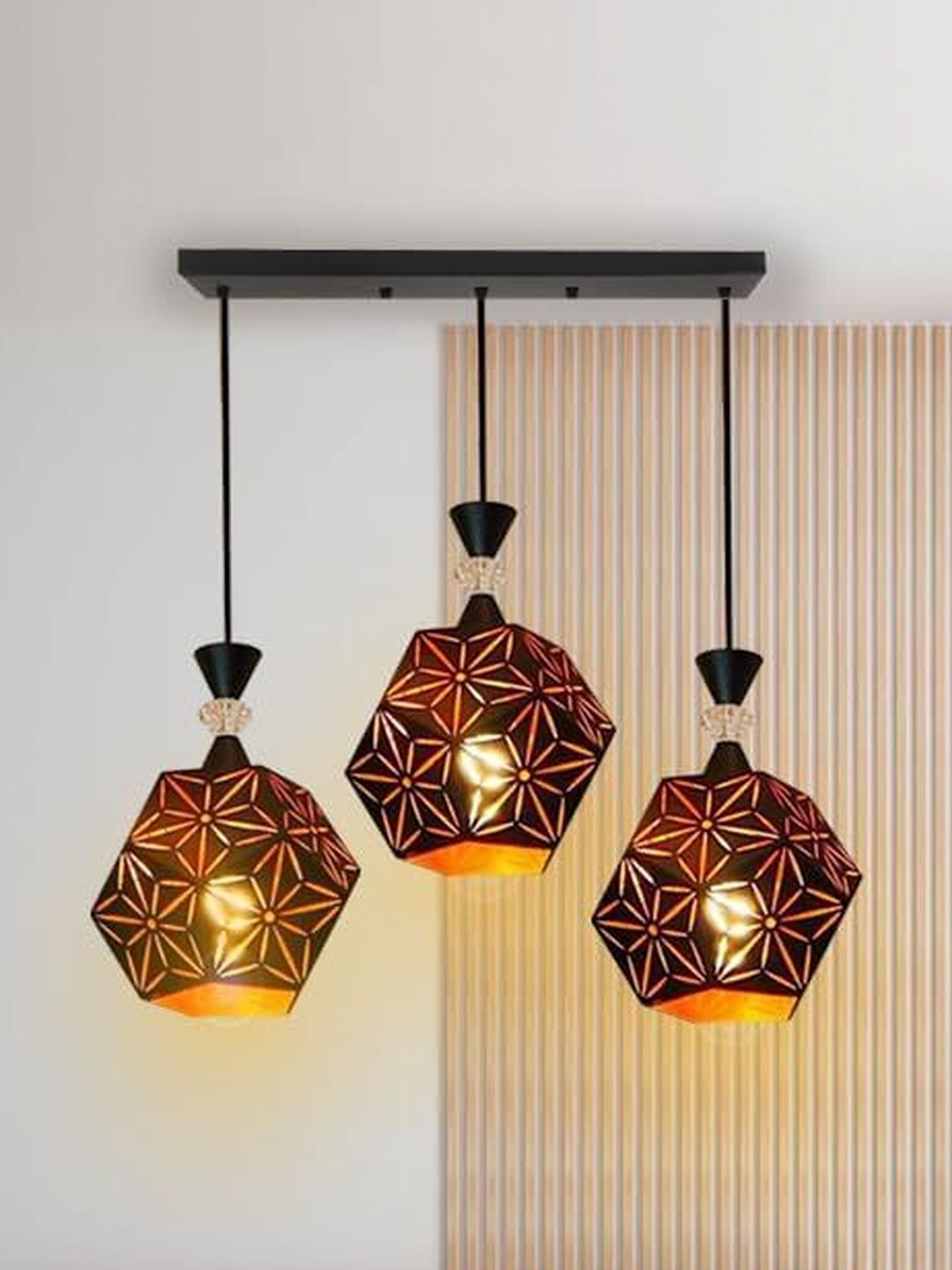 SWIATLO Black & Black Textured Contemporary Ceiling Lamp-picture-27
