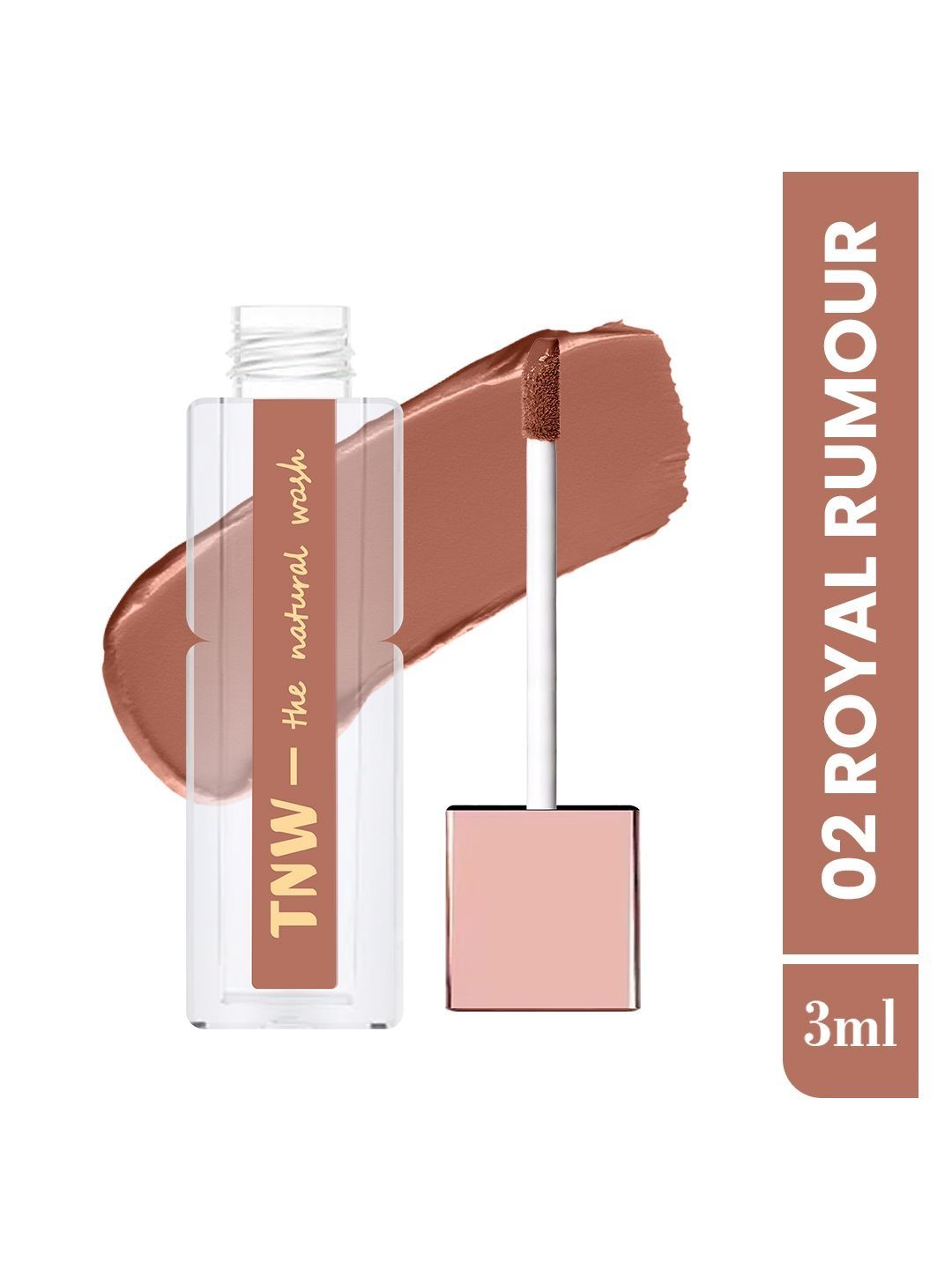 TNW the natural wash Matte Liquid Lipstick- 3 ml- Royal Rumour 02-picture-12