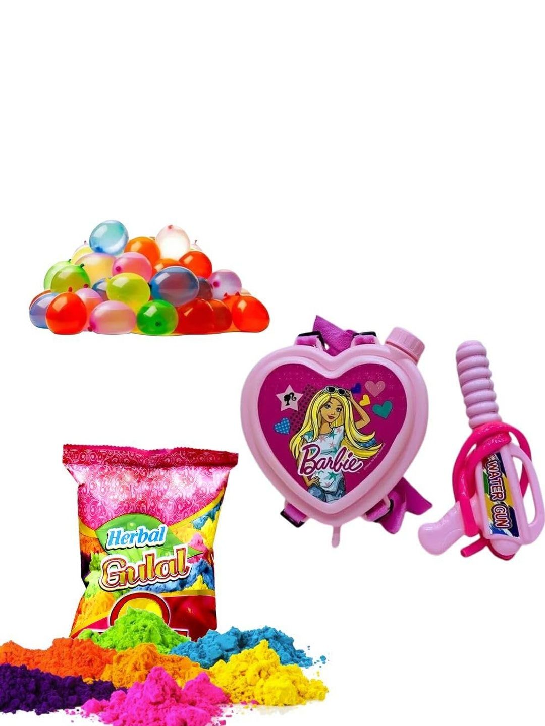 CraftVatika Backpack-Style Water Tank With Pichkari Toy