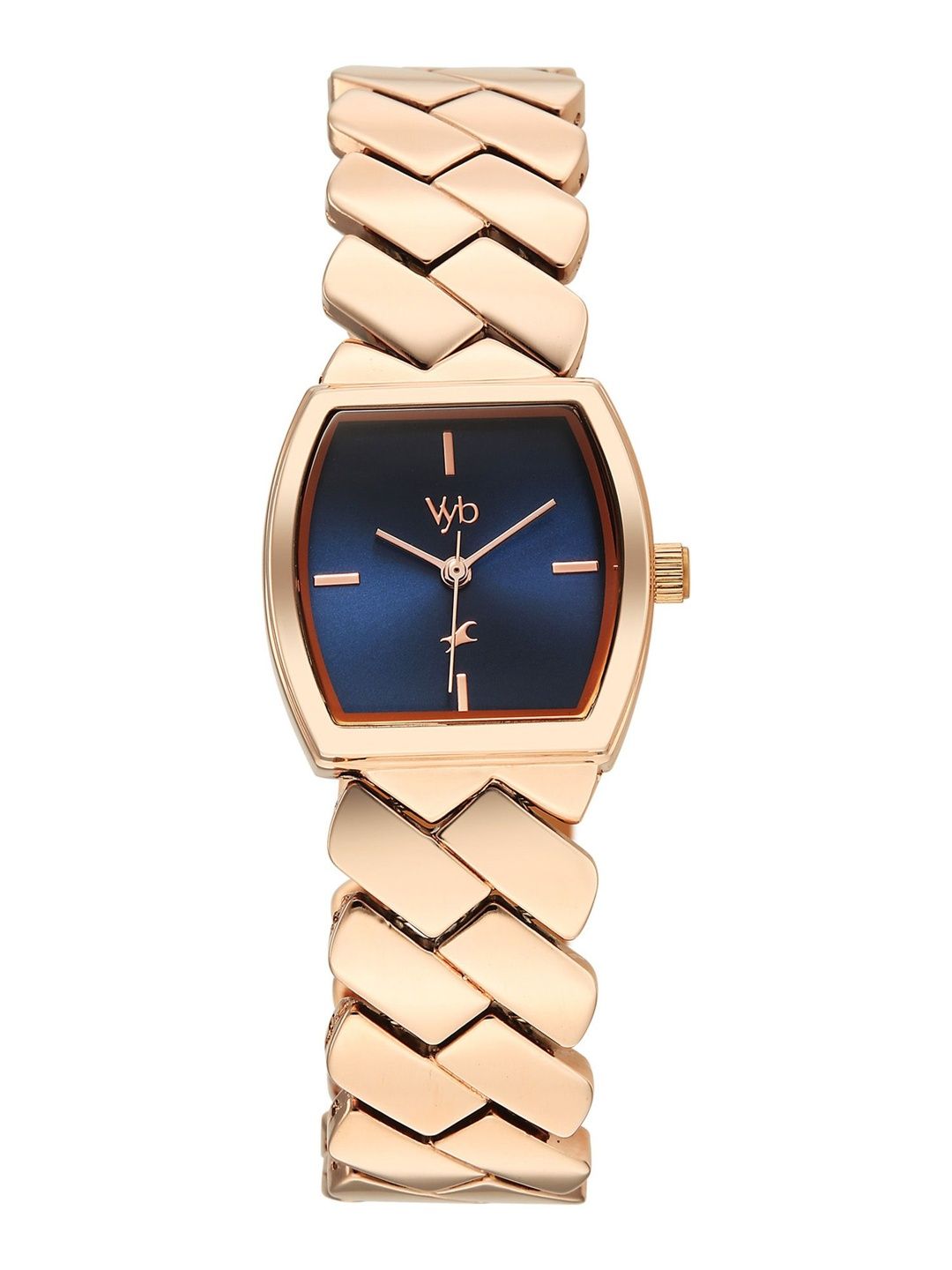 Fastrack Girls Vyb Showstopper Quartz Analog Navy Blue Dial Watch - FV60112WM01W-image-24