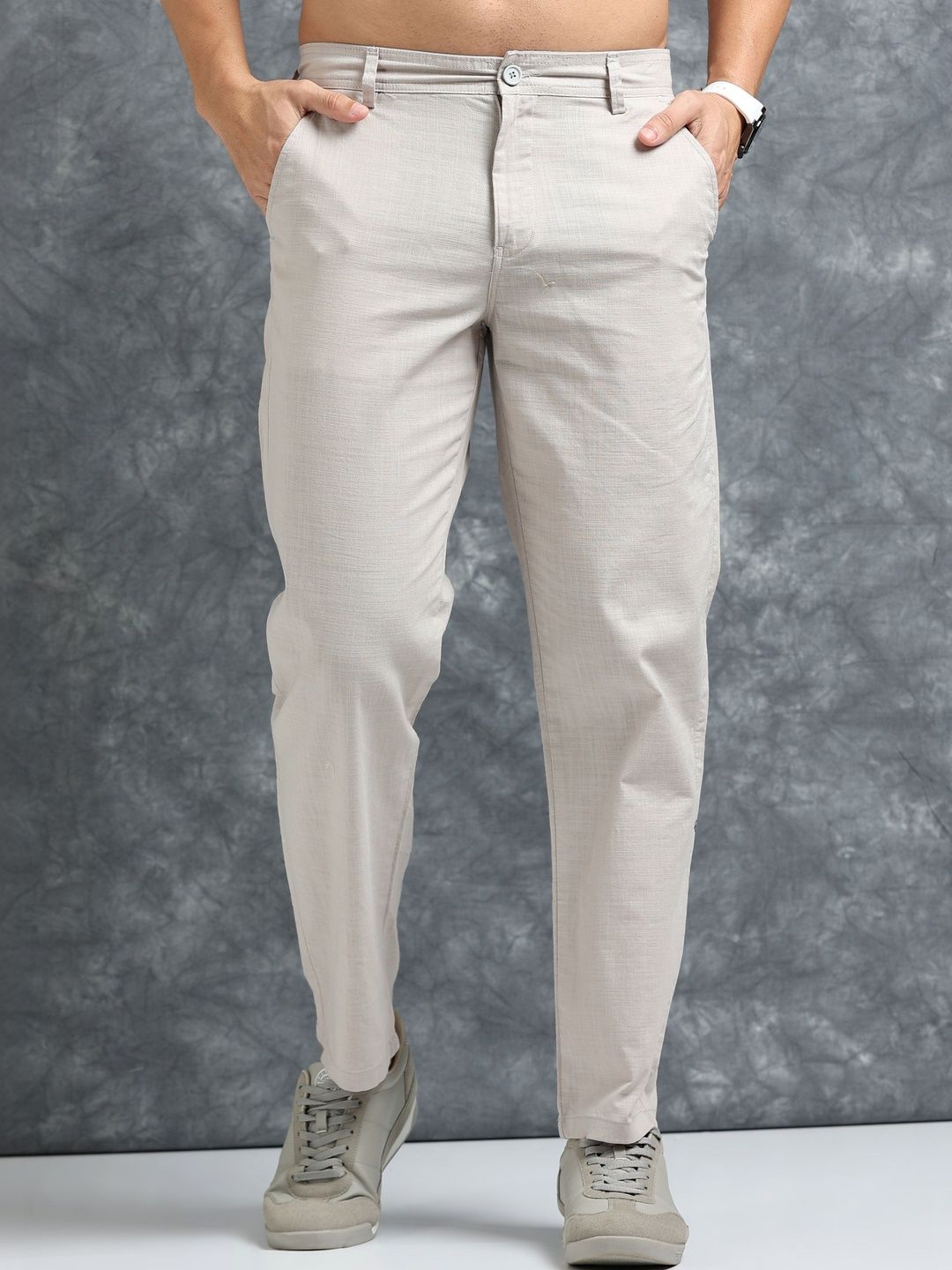 The Roadster Lifestyle Co Mid-Rise Regular Trousers-picture-49