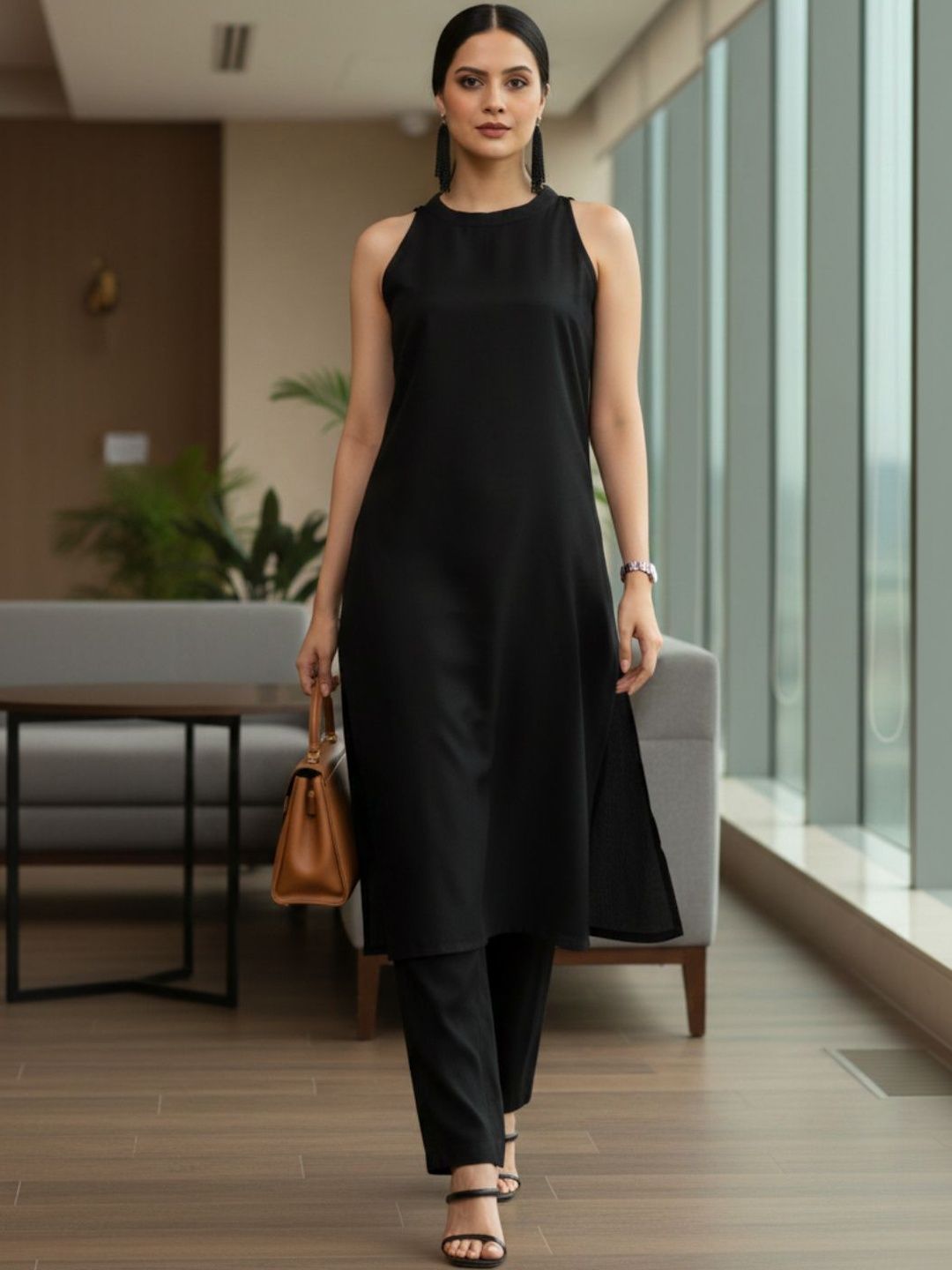 Varanga Women Halter Neck Kurta-image-33