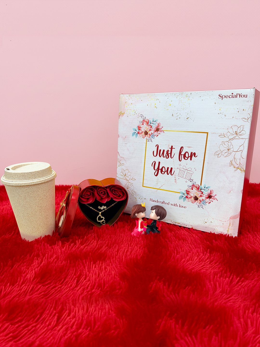 Special You 3Pcs Red & Beige Valentine's Day Couple Gifting Sets-picture-27