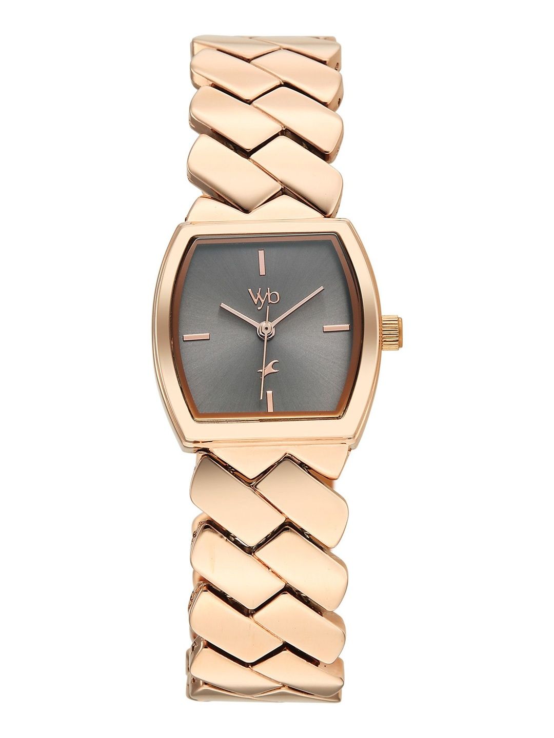 Fastrack Girls Vyb Showstopper Quartz Analog Grey Dial Watch - FV60112WM02W-picture-12