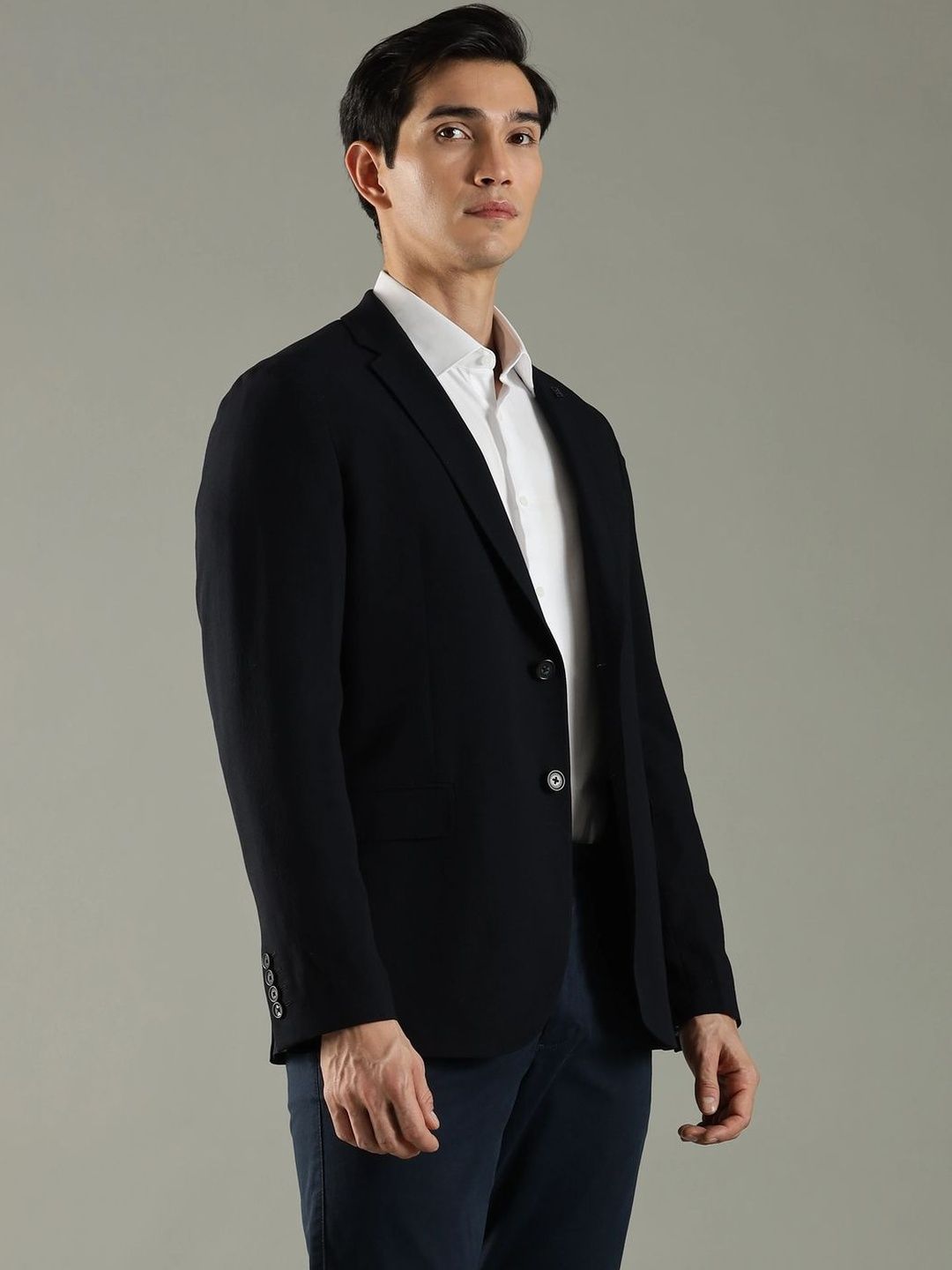 Tommy Hilfiger Textured Single Breasted Blazer-picture-25