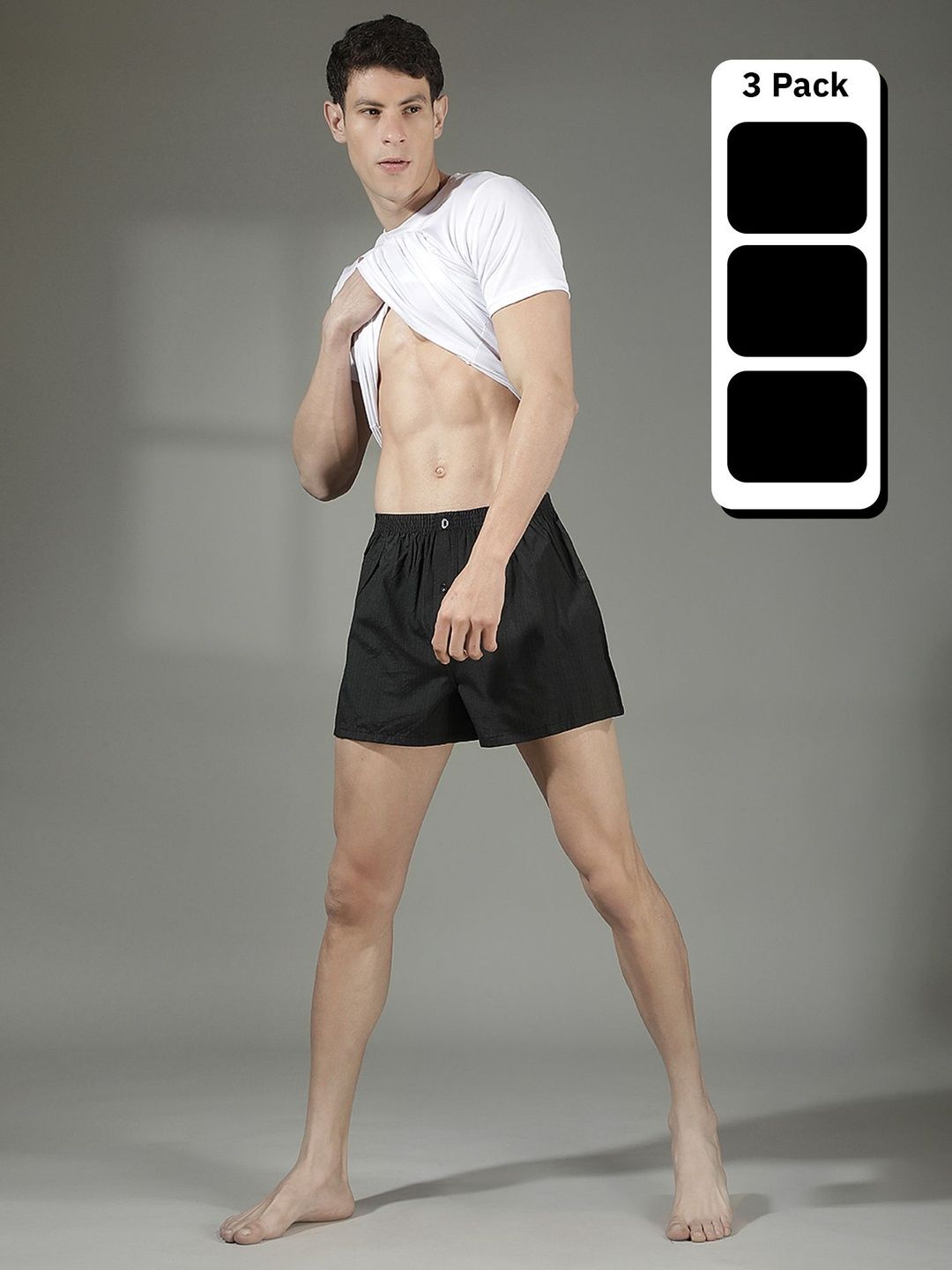 Dollar Pack of 3 Mid-Rise Boxers-picture-21