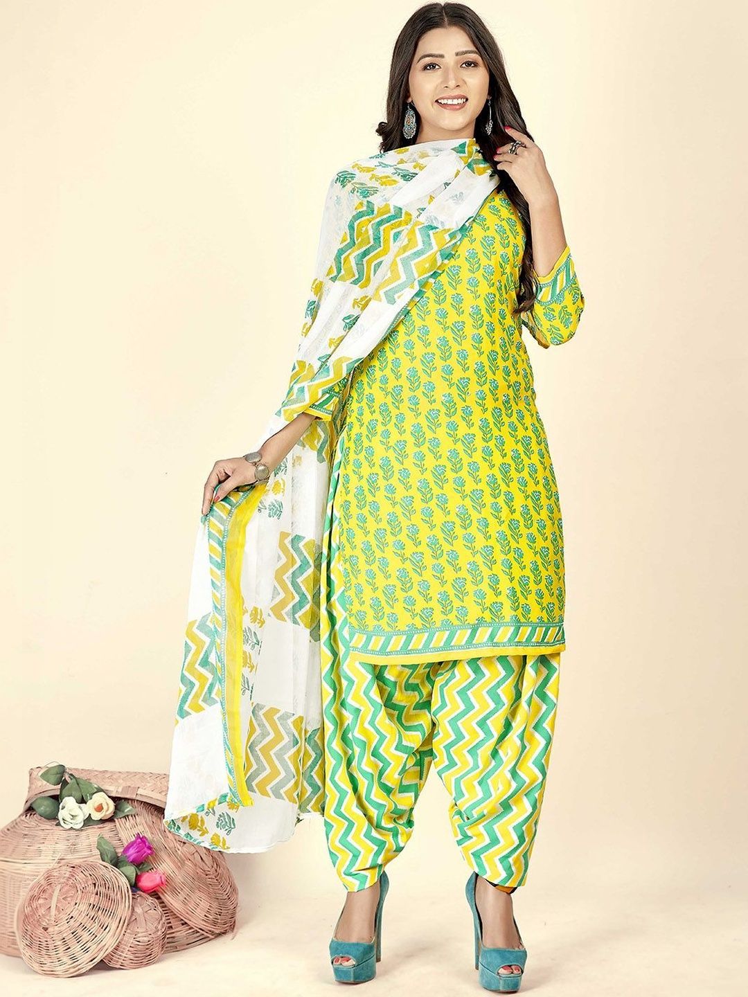 Moda Rapido Printed Pure Cotton Unstitched Dress Material-image-44