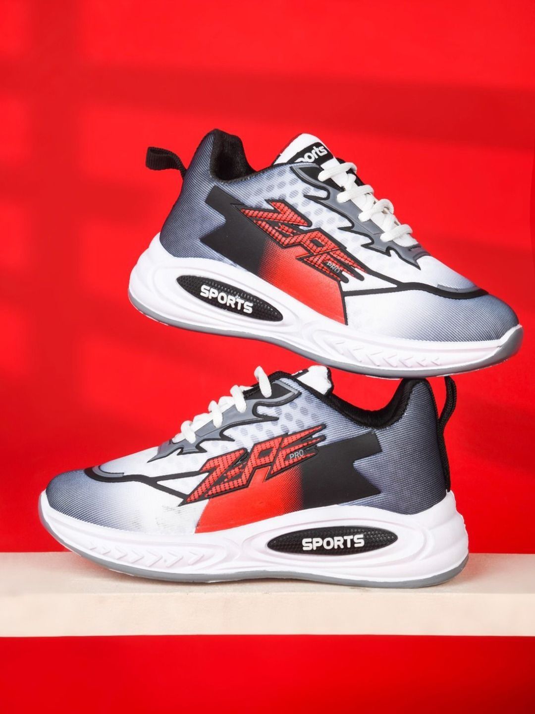 Crazyly Boys Mesh Running Non-Marking Shoes-image-36