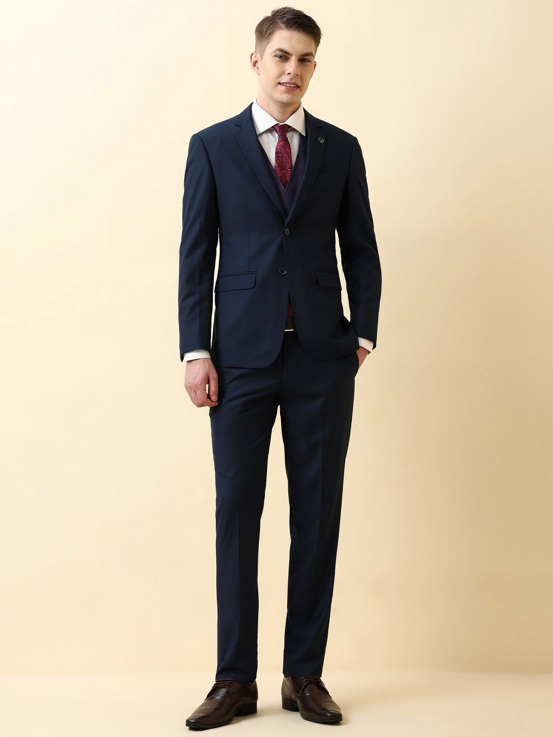Allen Solly Single-Breasted 3-Piece Suit-picture-27