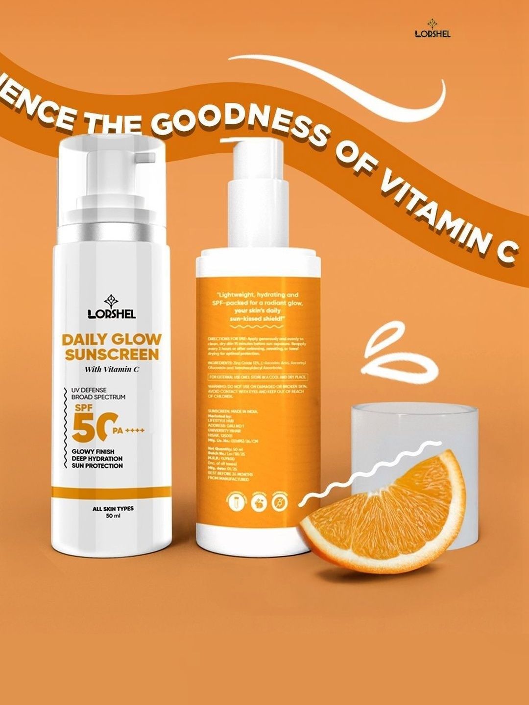 lorshel Sunscreen - SPF 50 PA++++ SPF50 Lotion Suitable For Sensitive Skin - 50 ml-image-13