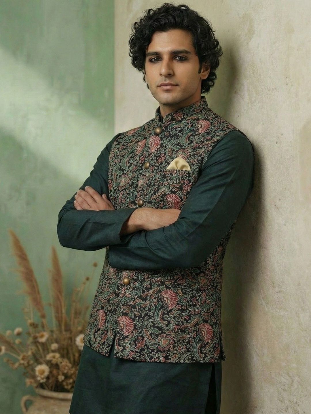 KISAH Printed Cotton Woven Nehru Jackets-picture-25