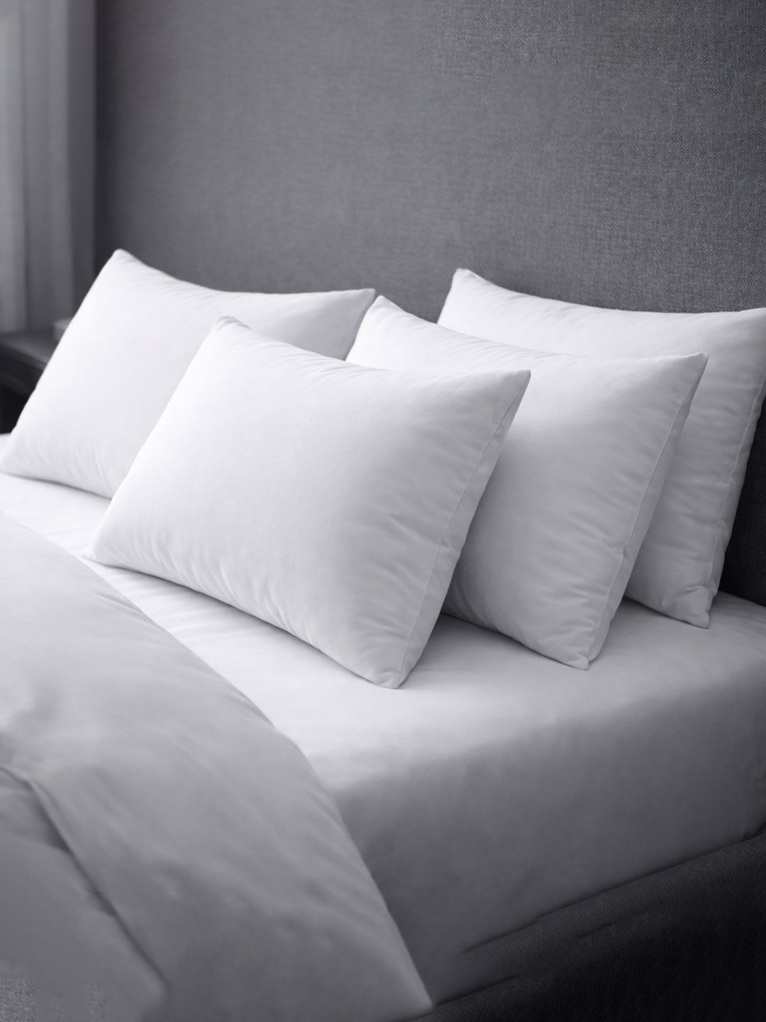 Utopia Bedding White Set of 4 Cotton Filled Cotton Ultra Soft Sleep Pillow-picture-56