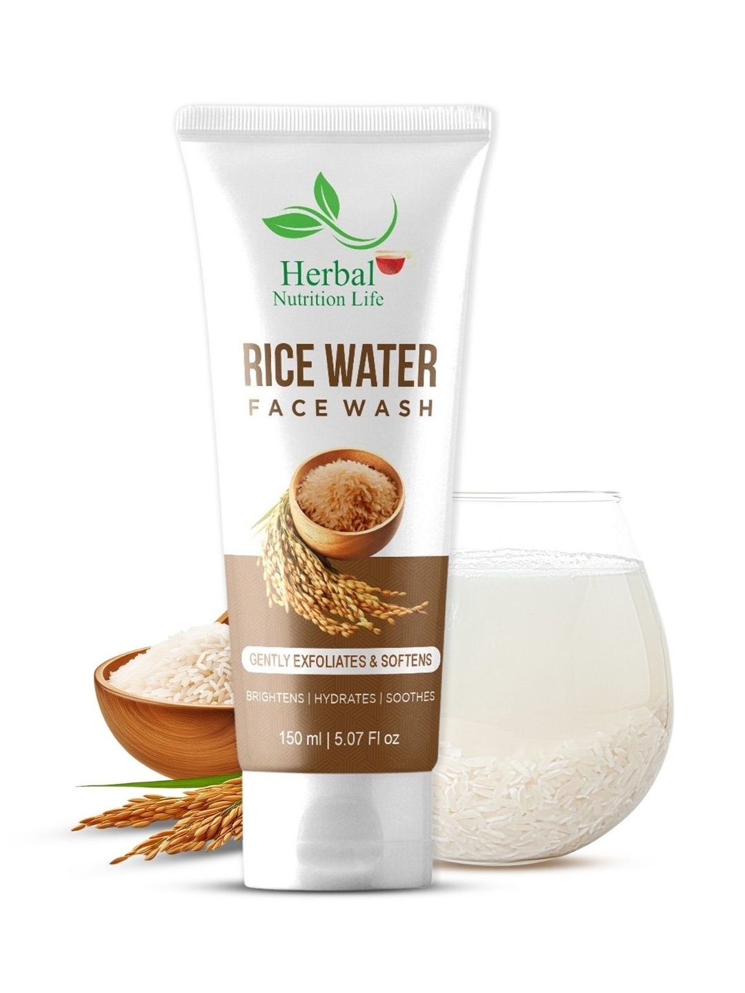HERBAL NUTRITION LIFE AHIRVEDAHARB Rice Water Face Wash - 150 ml-picture-50