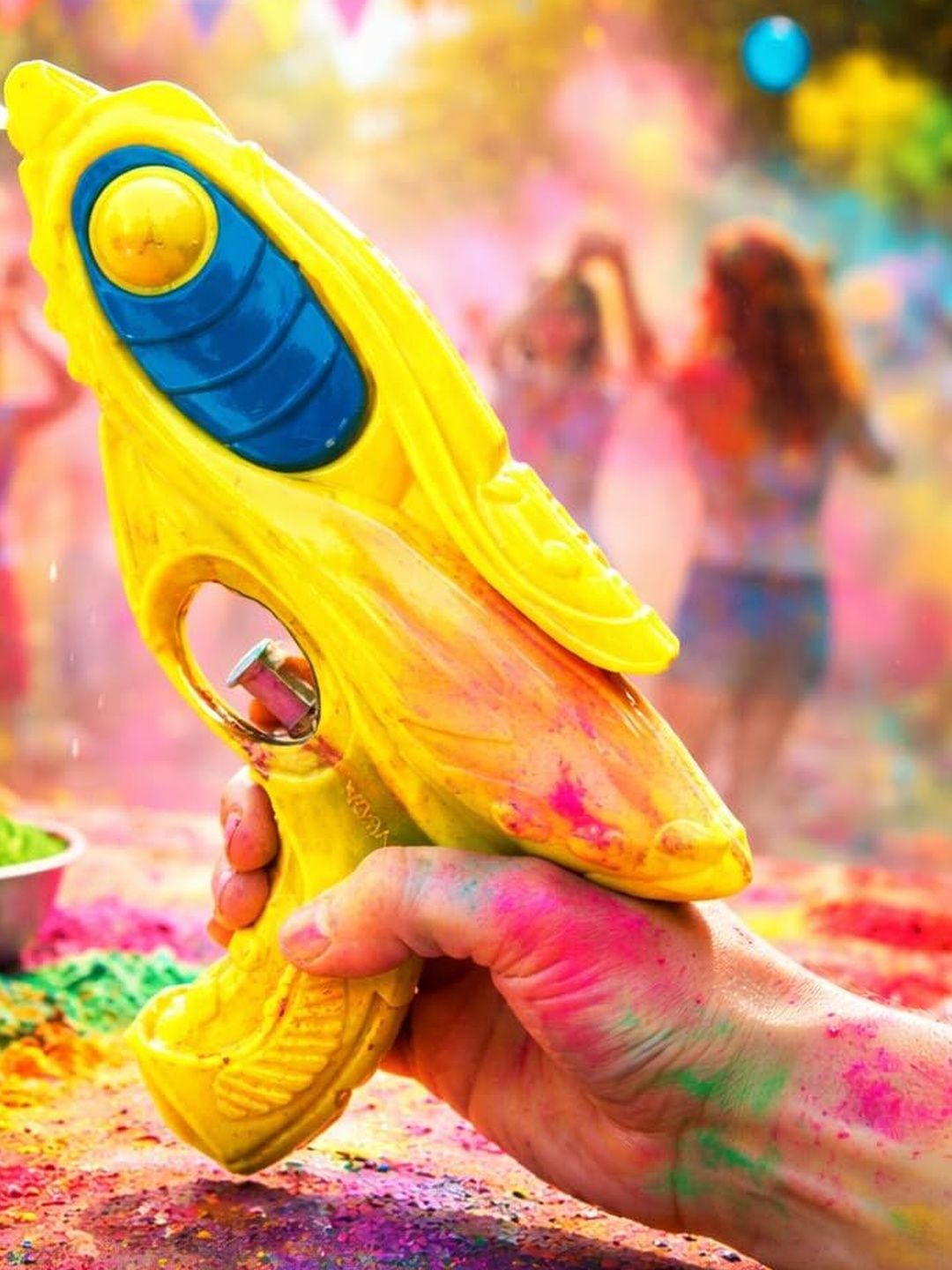 CraftVatika Yellow Water Gun Toy