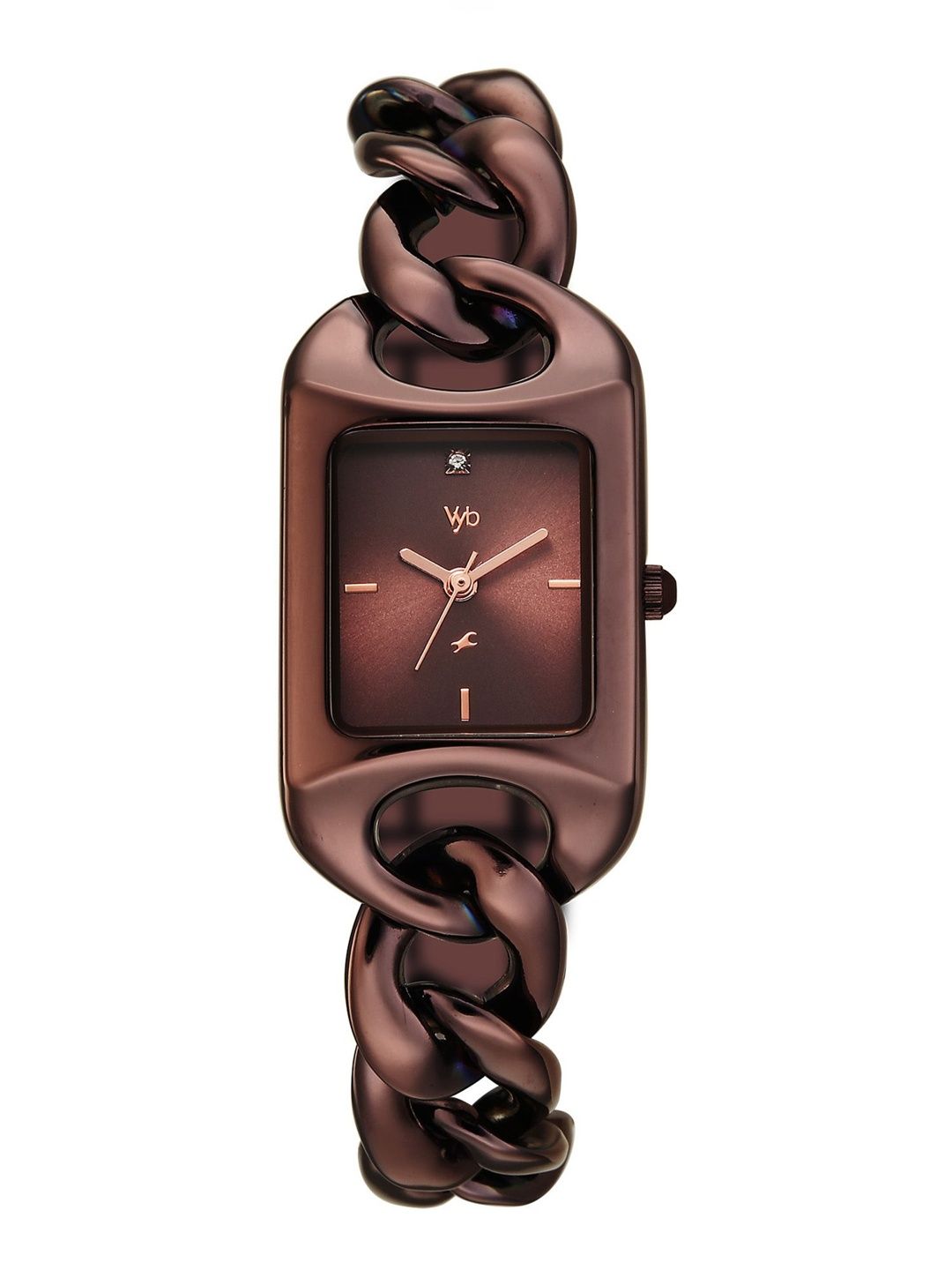 Fastrack Girls Vyb Prodigy Quartz Analog Brown Dial Watch - FV60125QM01W-image-6