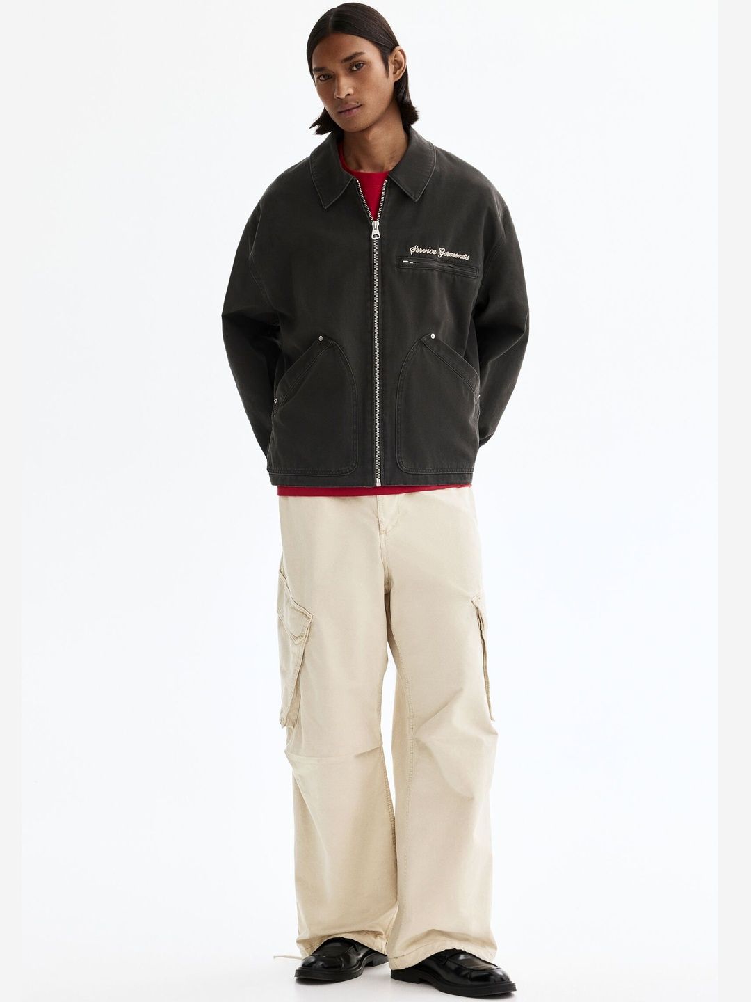 H&M Loose Fit Cargo Trousers-picture-44