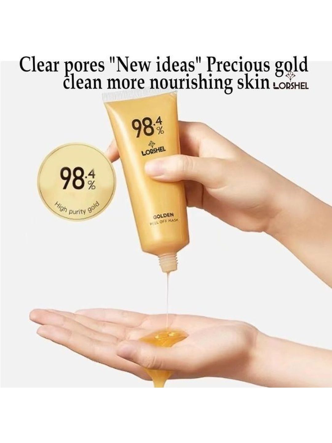 lorshel Repeat Gold Peel Off Mask With Brush-image-6