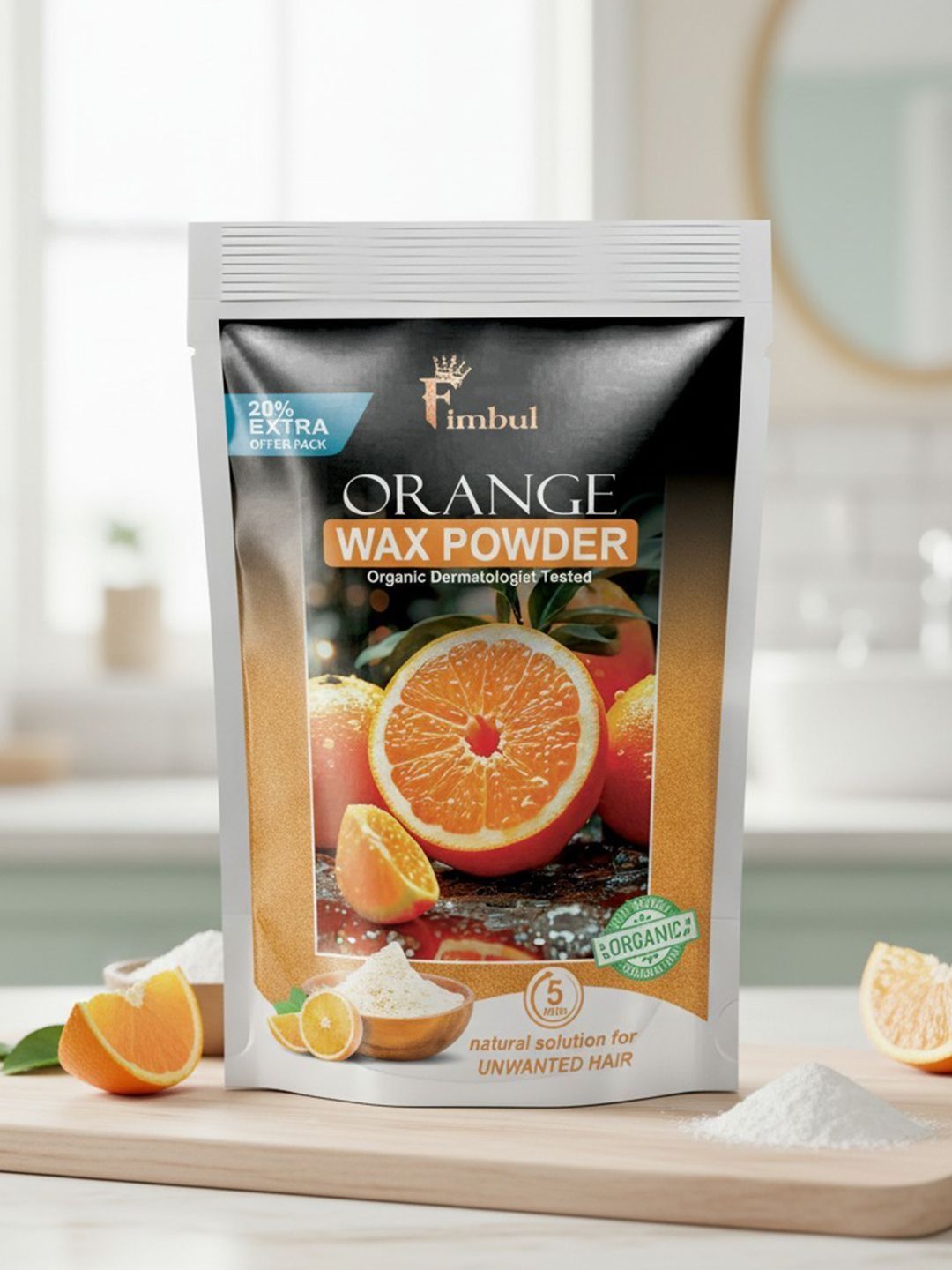 FIMBUL Orange Wax Powder For Smooth Skin - 120 g-picture-46