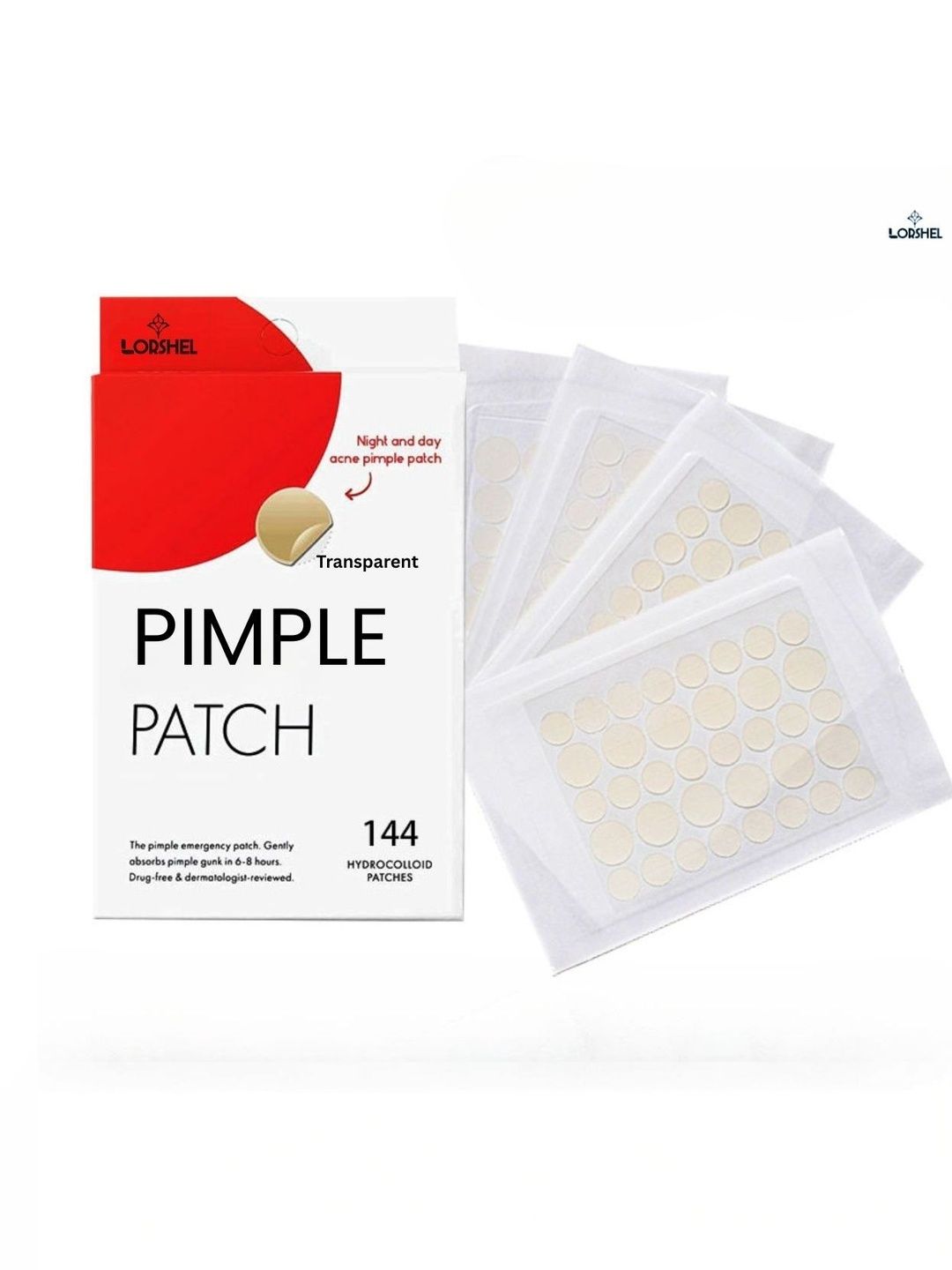 lorshel Master Patch Acne Treatment Dots Smooth Blemish Free Skin -144 Pcs-image-5