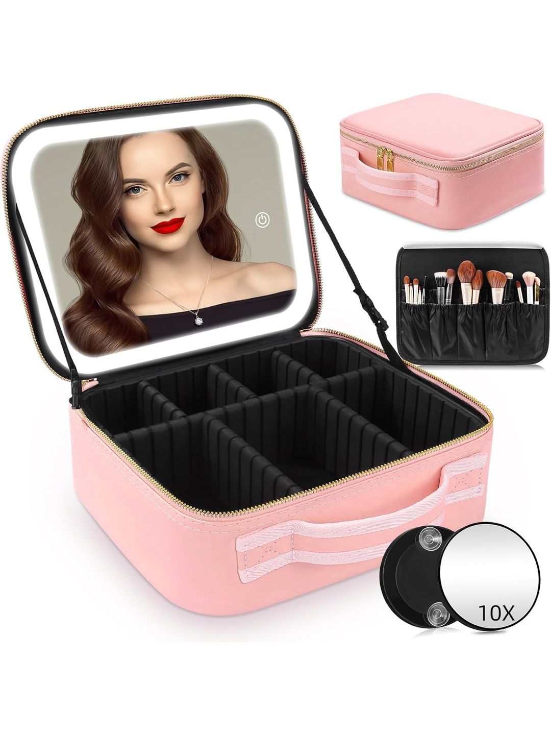 INOVERA 3 LED Lighting Mirror & Adjustable Compartments Organisers-picture-17