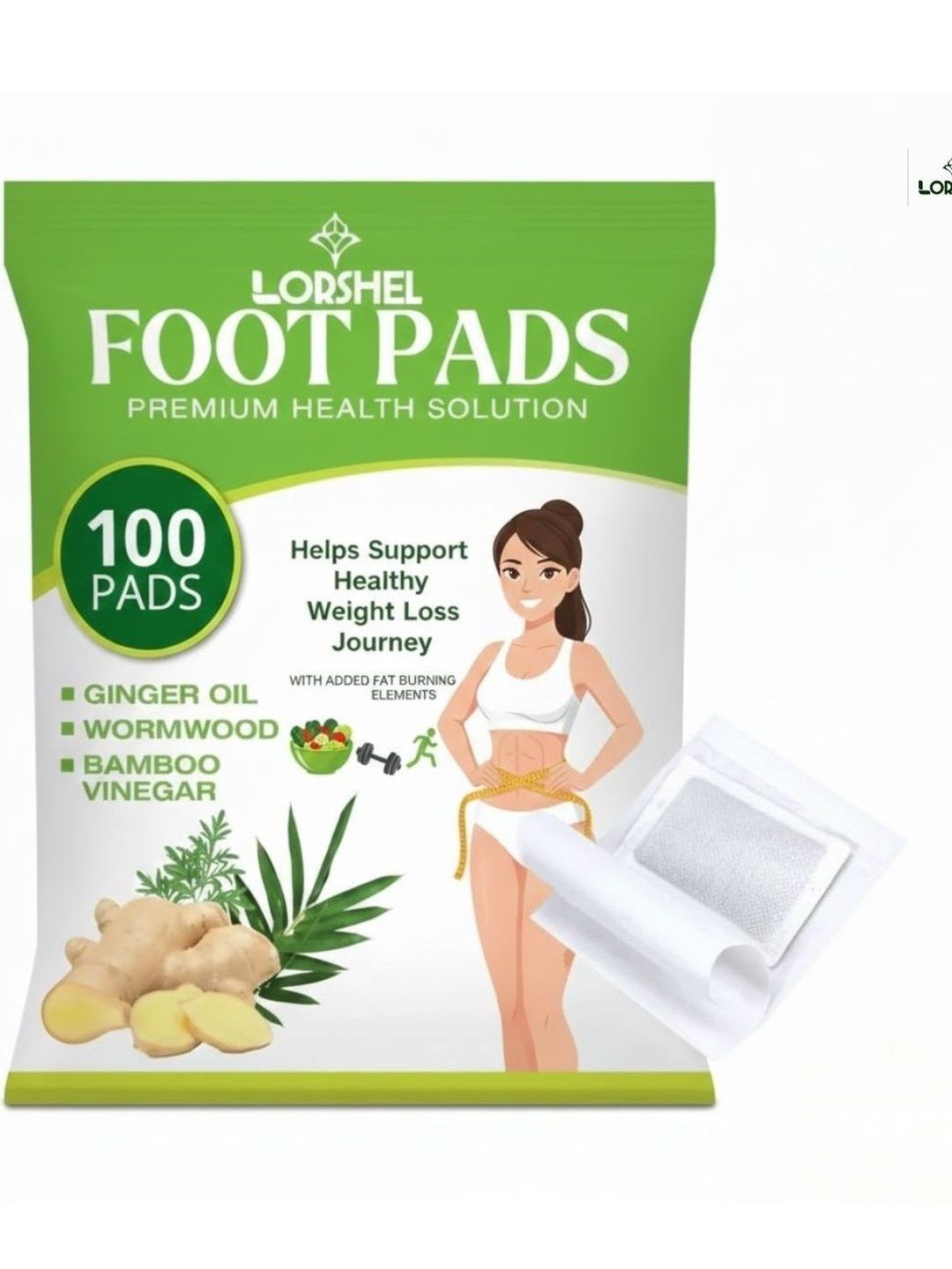 lorshel Foot Pain Relief Patches Foot Wellness Professional Care -100 Pcs-picture-34