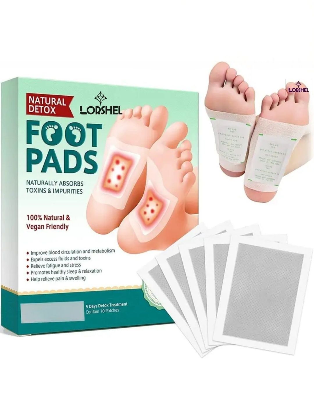 lorshel Ginger Foot Patch Non Invasive Metabolism Support Body Wellness-image-28