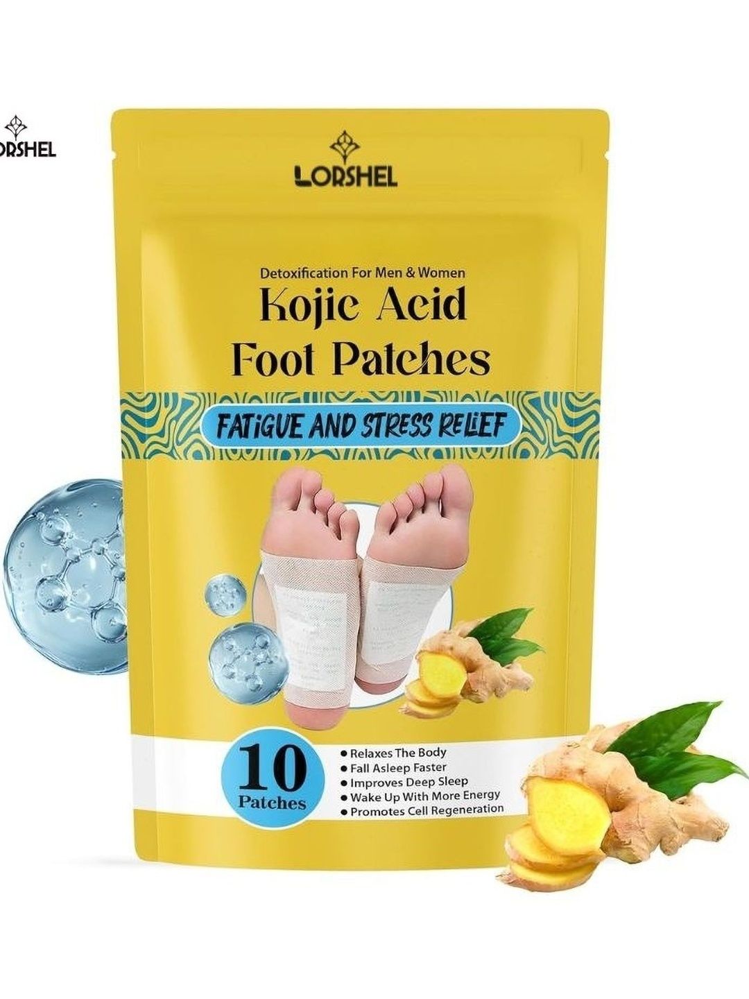 lorshel Pain Relief Kojic Detox Patch Back Pain Relief-image-3