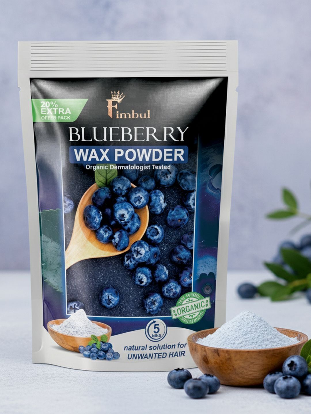 FIMBUL Blueberry Body Wax Powder For Smooth Skin - 120 g-picture-42