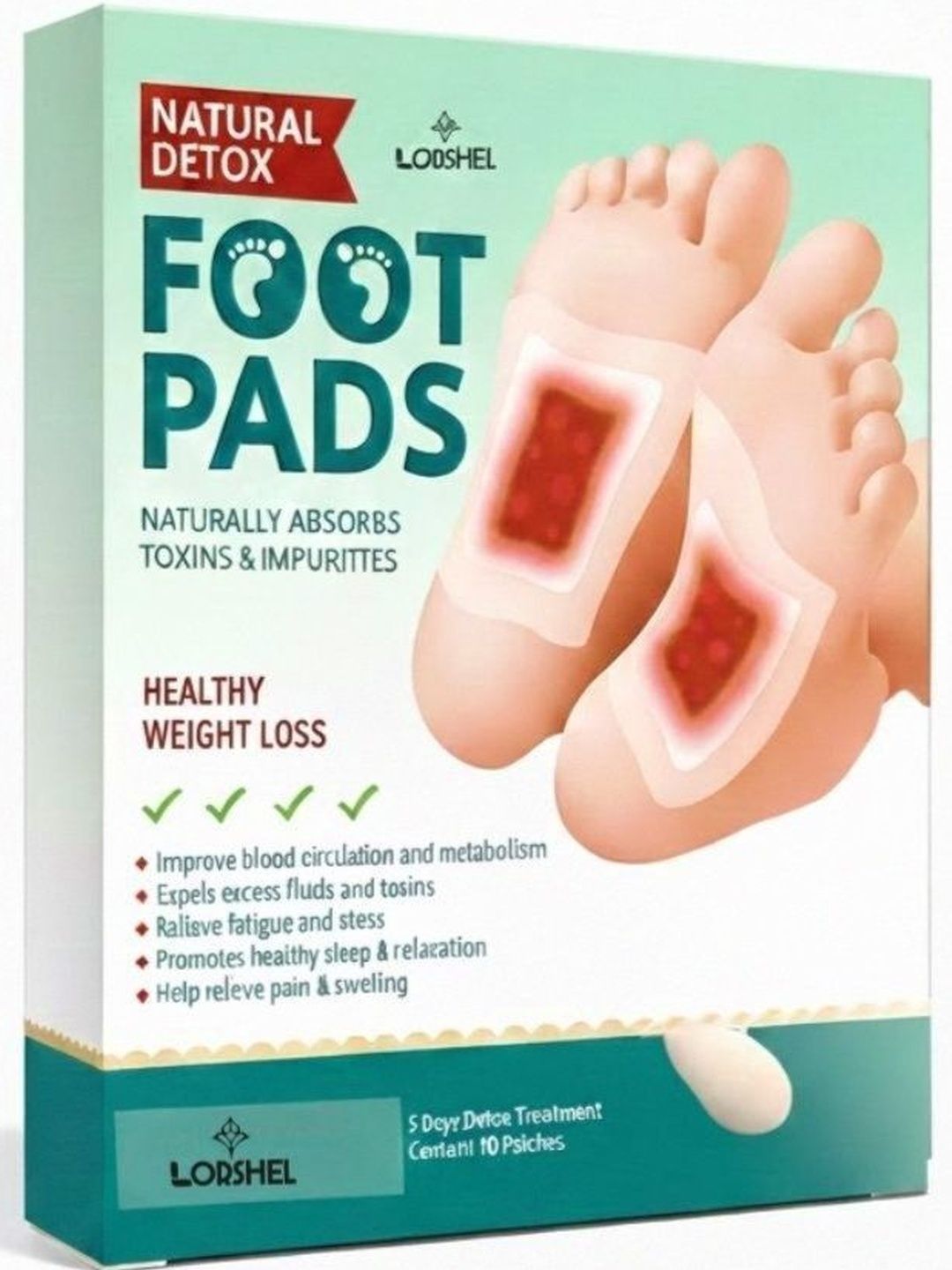 lorshel Herbal Detox Foot Patches Gentle Body Purification Enhanced Detox Performa-picture-56