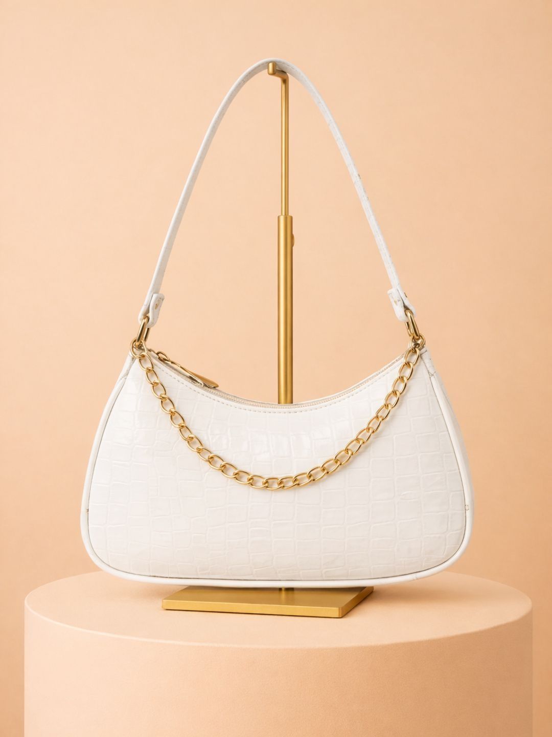 Cult Factory Textured PU Up to 12 inch Shoulder Bag-picture-13