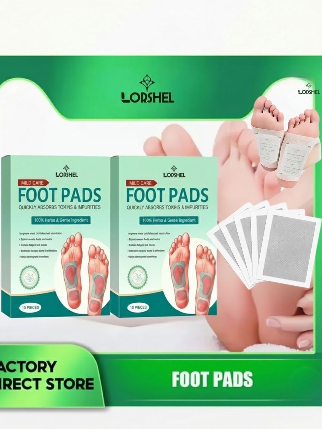 lorshel Ginger Foot Patch Professional Detox Care Advanced Body Detox -2 Pcs-picture-44