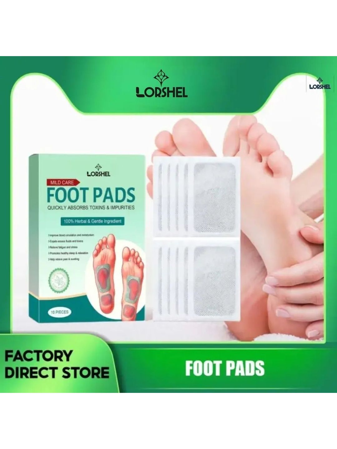 lorshel Ginger Foot Patch Gentle Skin Quick Results-image-8