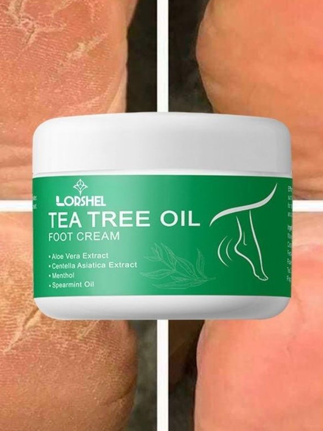 lorshel Tea Tree Oil Cracked Heel Repair Foot Cream - 250 g-picture-14