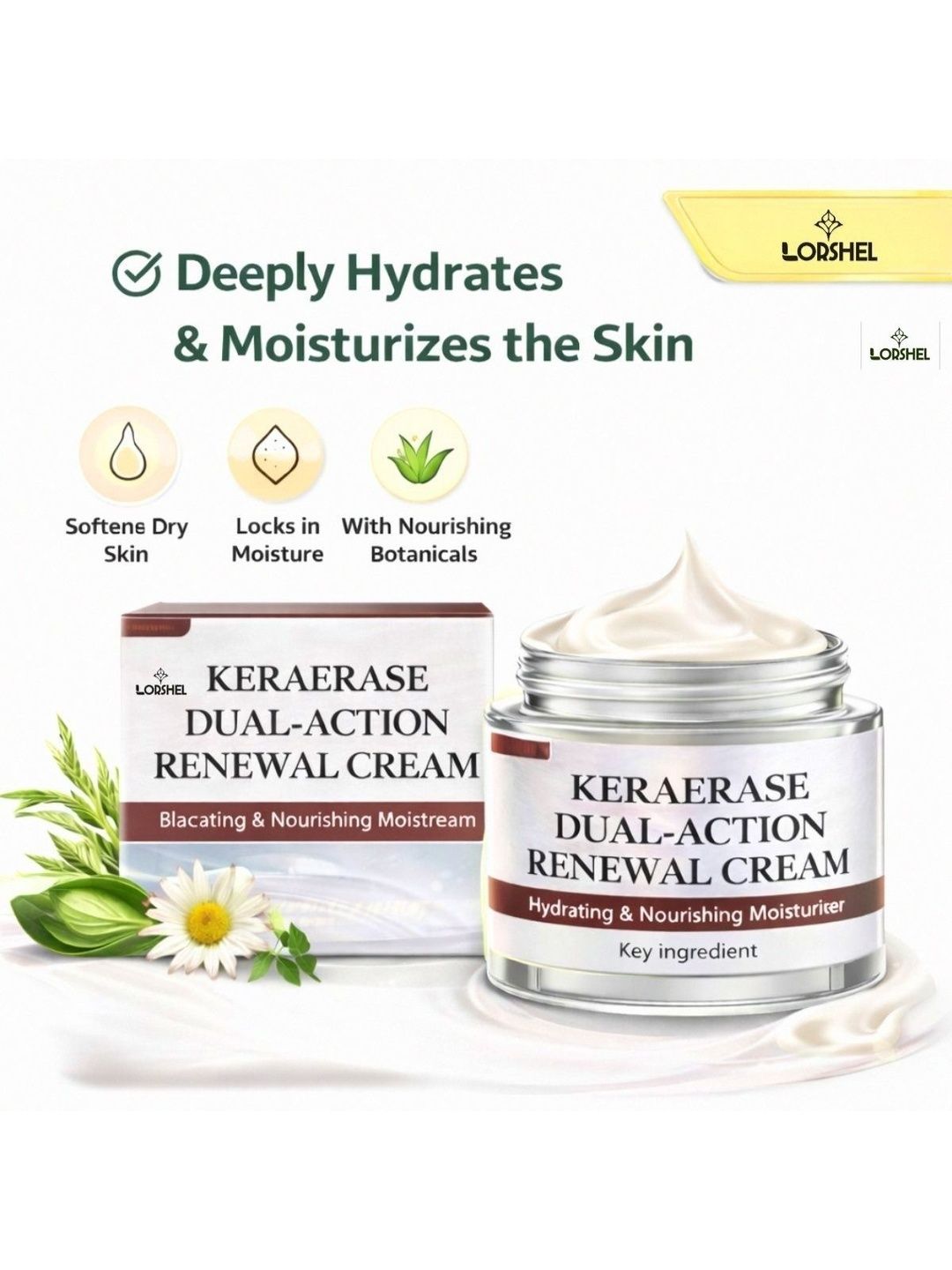 lorshel Keraerase Dual Action Renewal Cream Improves Skin Vitality Deep Renewal-picture-41