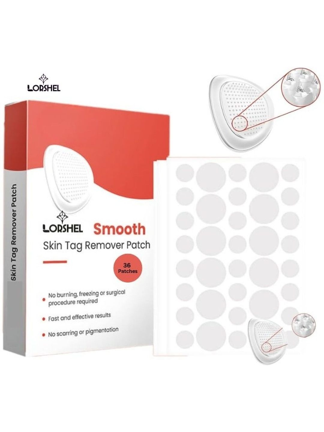 lorshel Skin Tag Remover Patch Acne Prone Skin Buy -36 Pcs-image-0