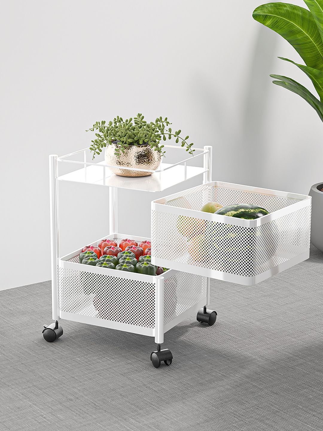 Myntra Elegant Homes White Set of 1 Regular Multi-Utility Organisers-picture-40
