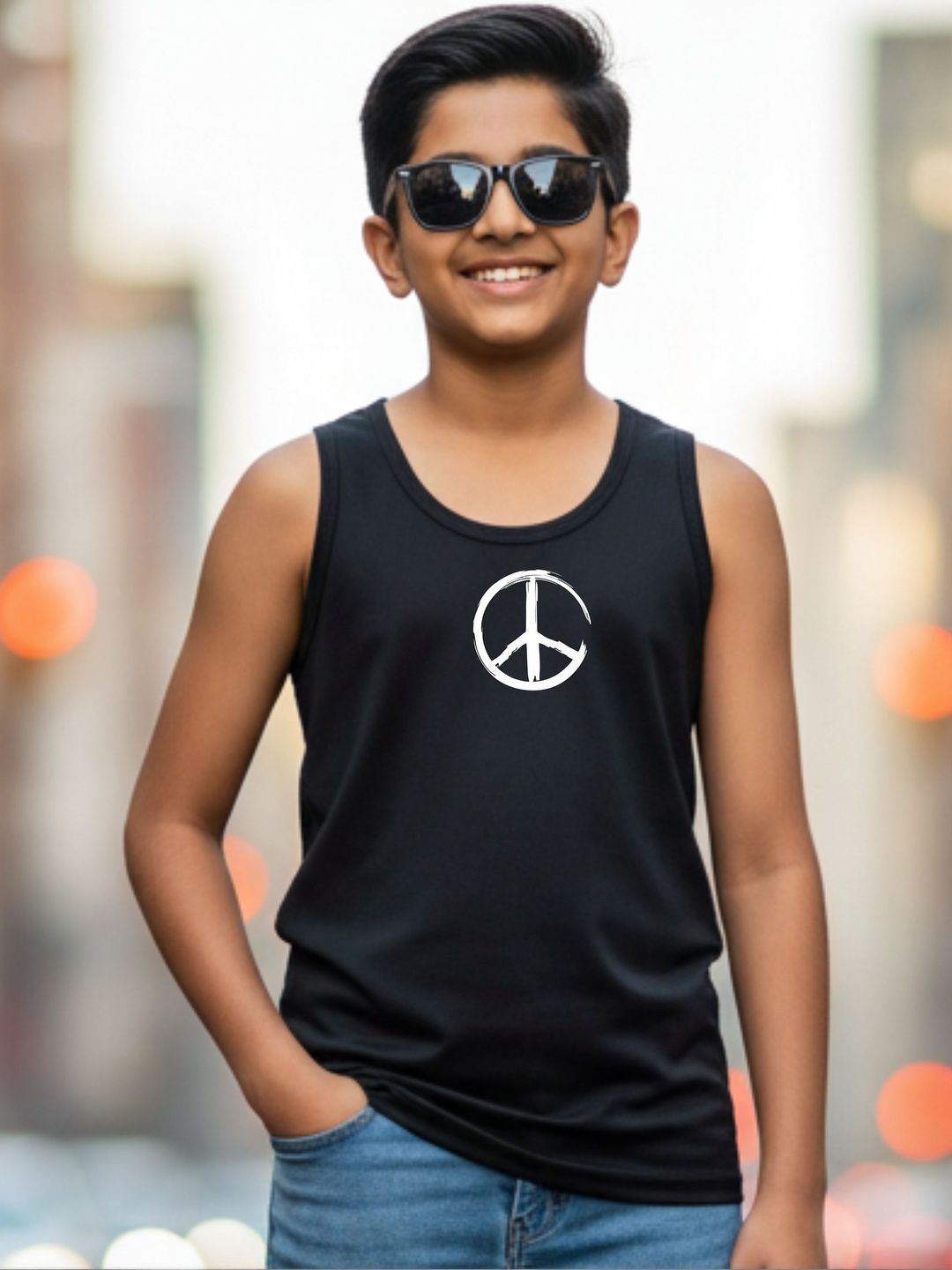 Uniplanet store Boys Printed Scoop Neck Vest-image-43