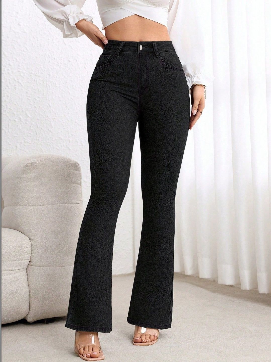 DressBerry Women Comfort Bootcut High-Rise Stretchable Jeans-picture-21